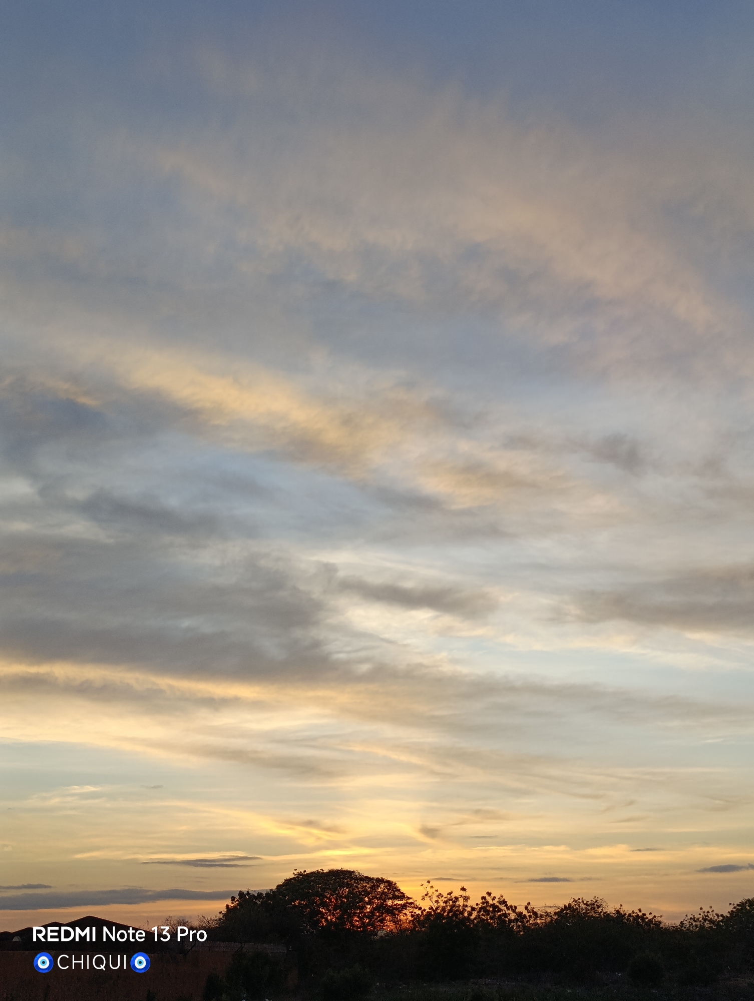 Sunset observed over Cotoperíz mountains, Venezuela April 23