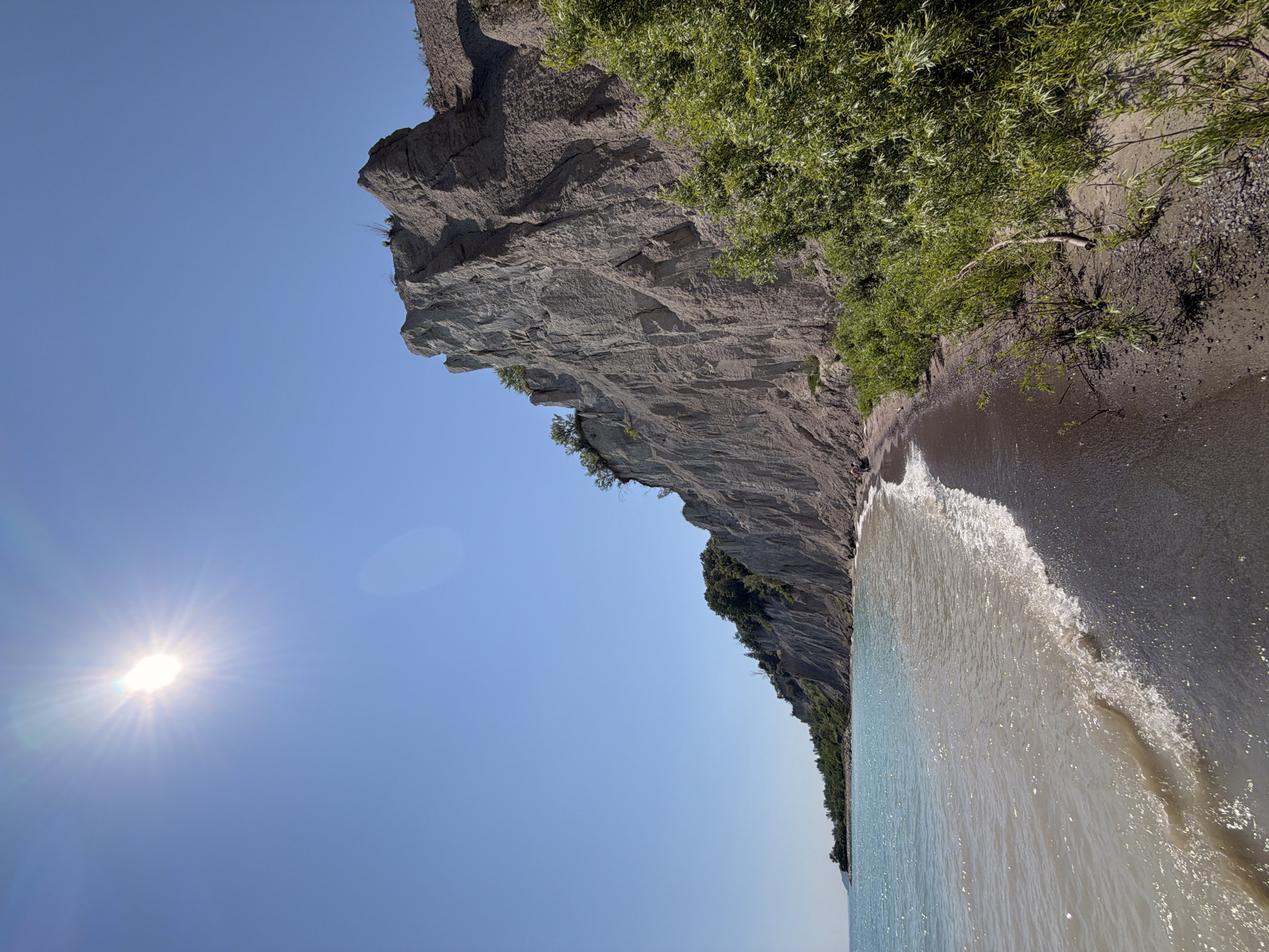 Scarborough Bluffs on a clear summer afternoon