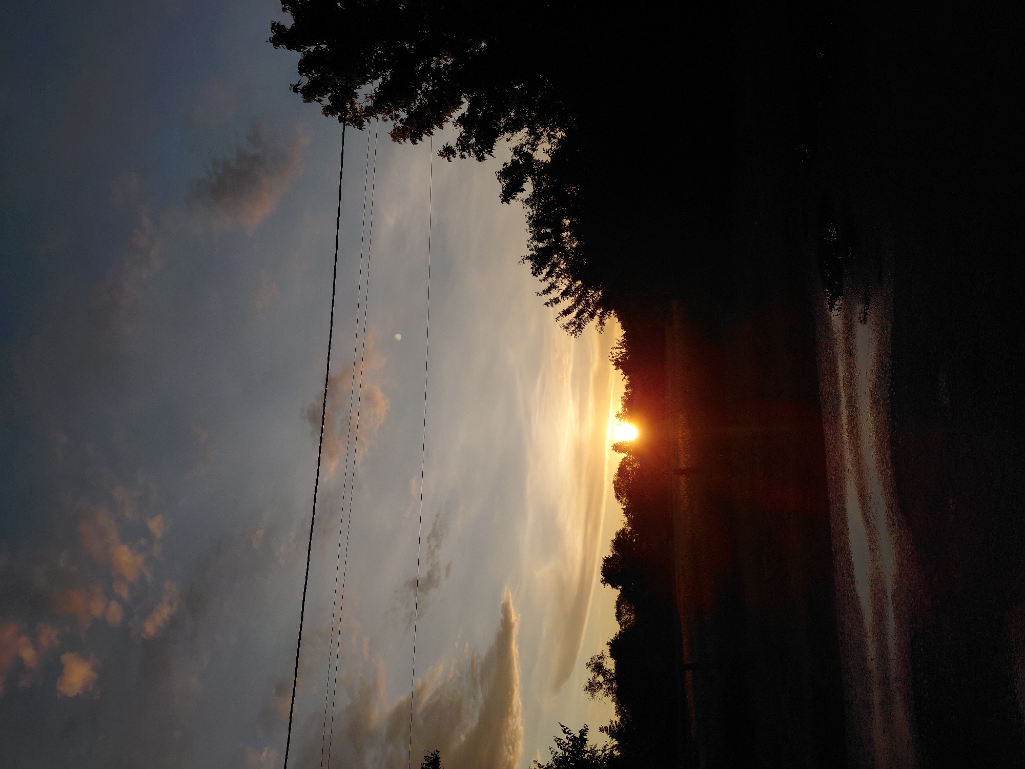Rural twilight landscape documented across 23-minute timespan