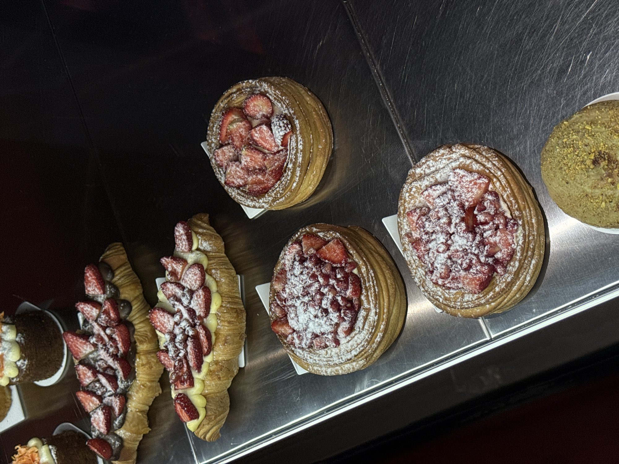 Pastry display observed at Yerevan bakery or shop