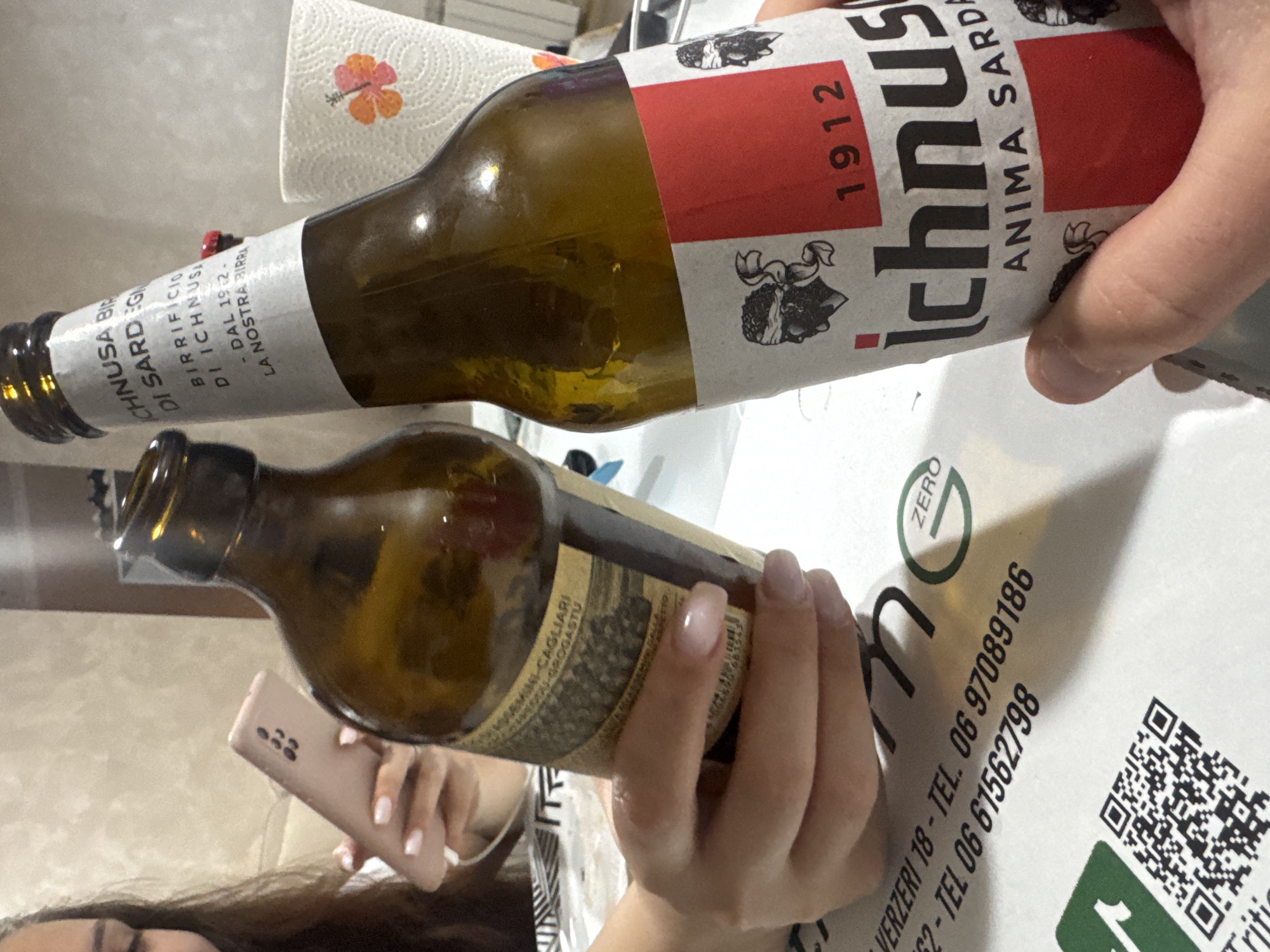 Ichnusa beer bottles documented in Rome