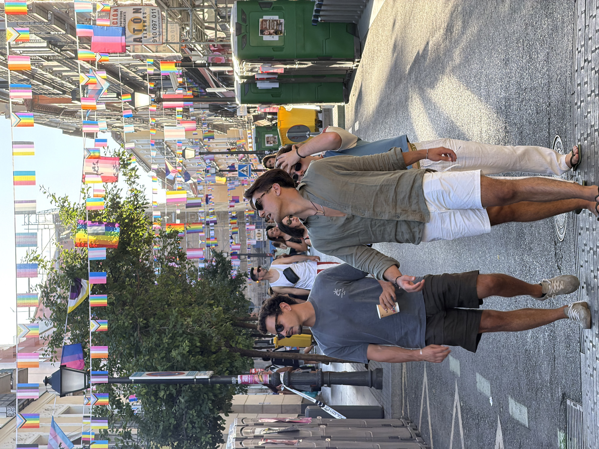 Madrid Pride fills the streets with flags, costumes, and crowds.