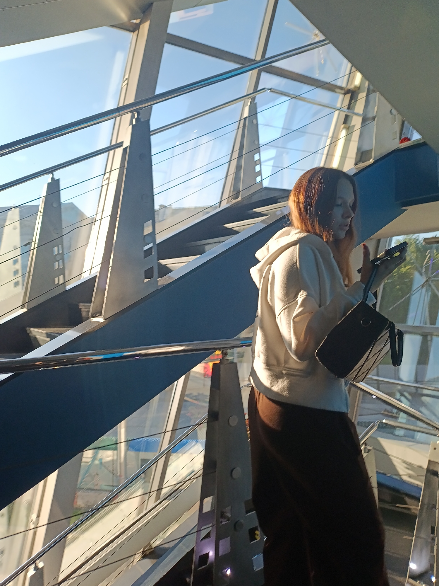 Afternoon around Krasnoyarsk: arcades, street chess, and city architecture
