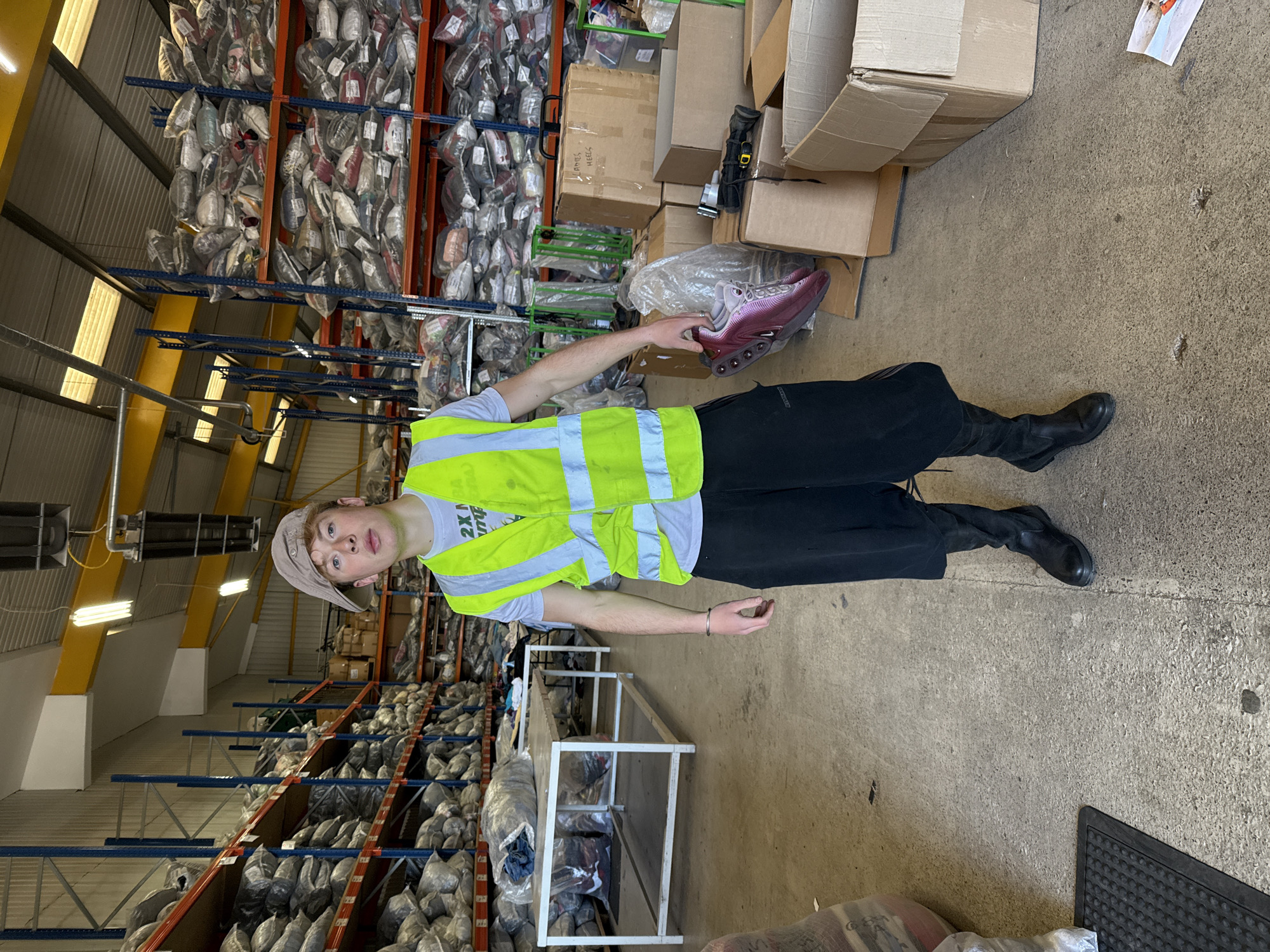 Young man spotted in Cardiff warehouse facility