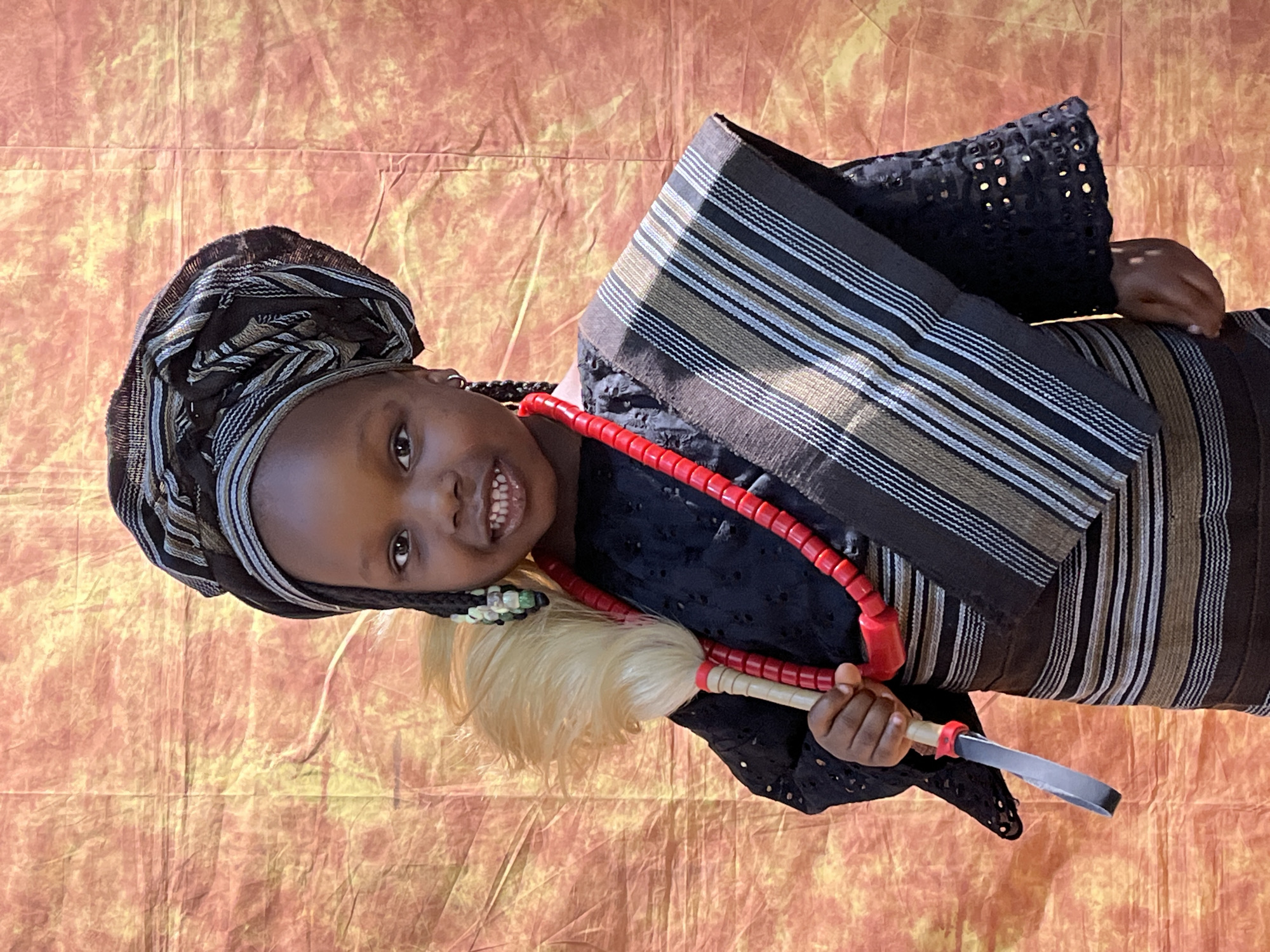 Portrait session in Jos featuring traditional Nigerian dress and styling