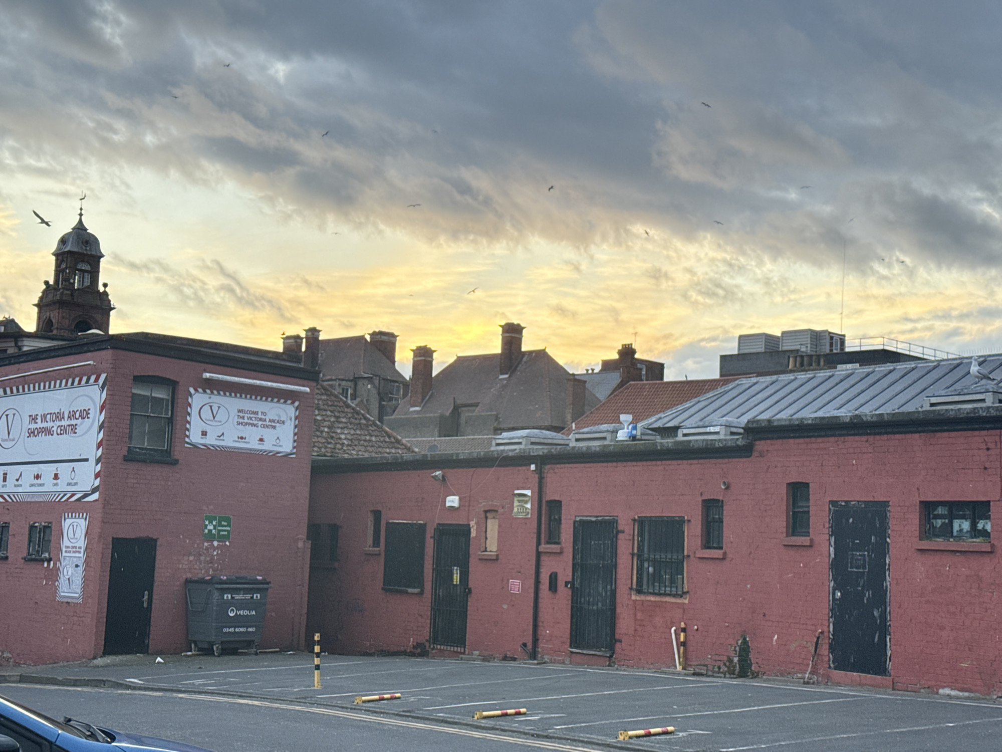 Evening street scenes documented across Great Yarmouth locations