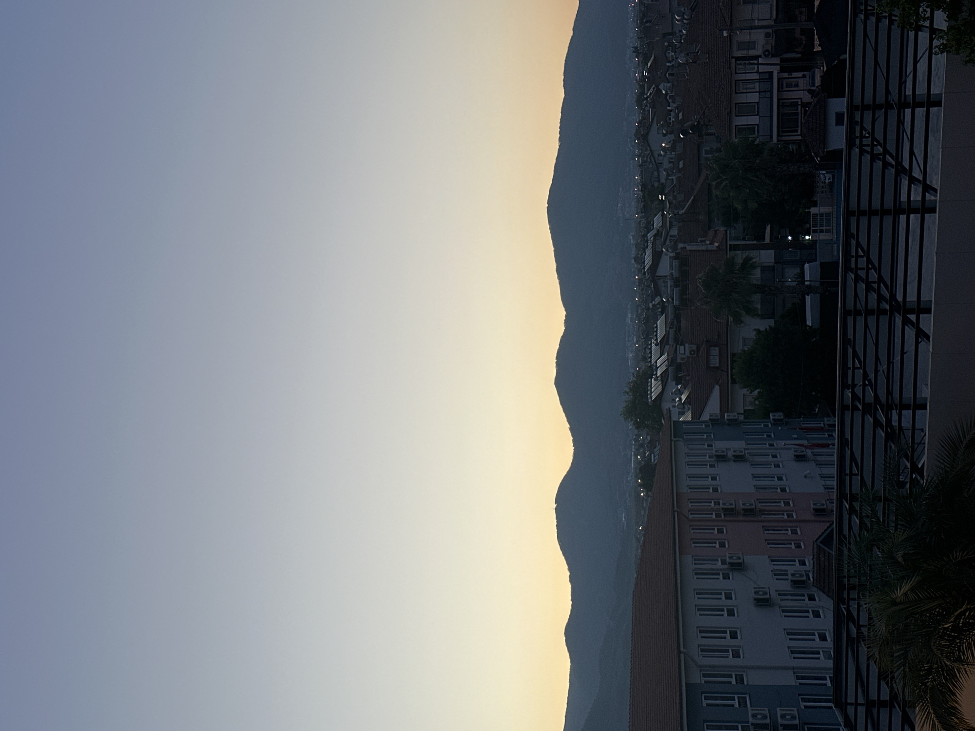 Dusk over Fethiye, shot from balconies and street level