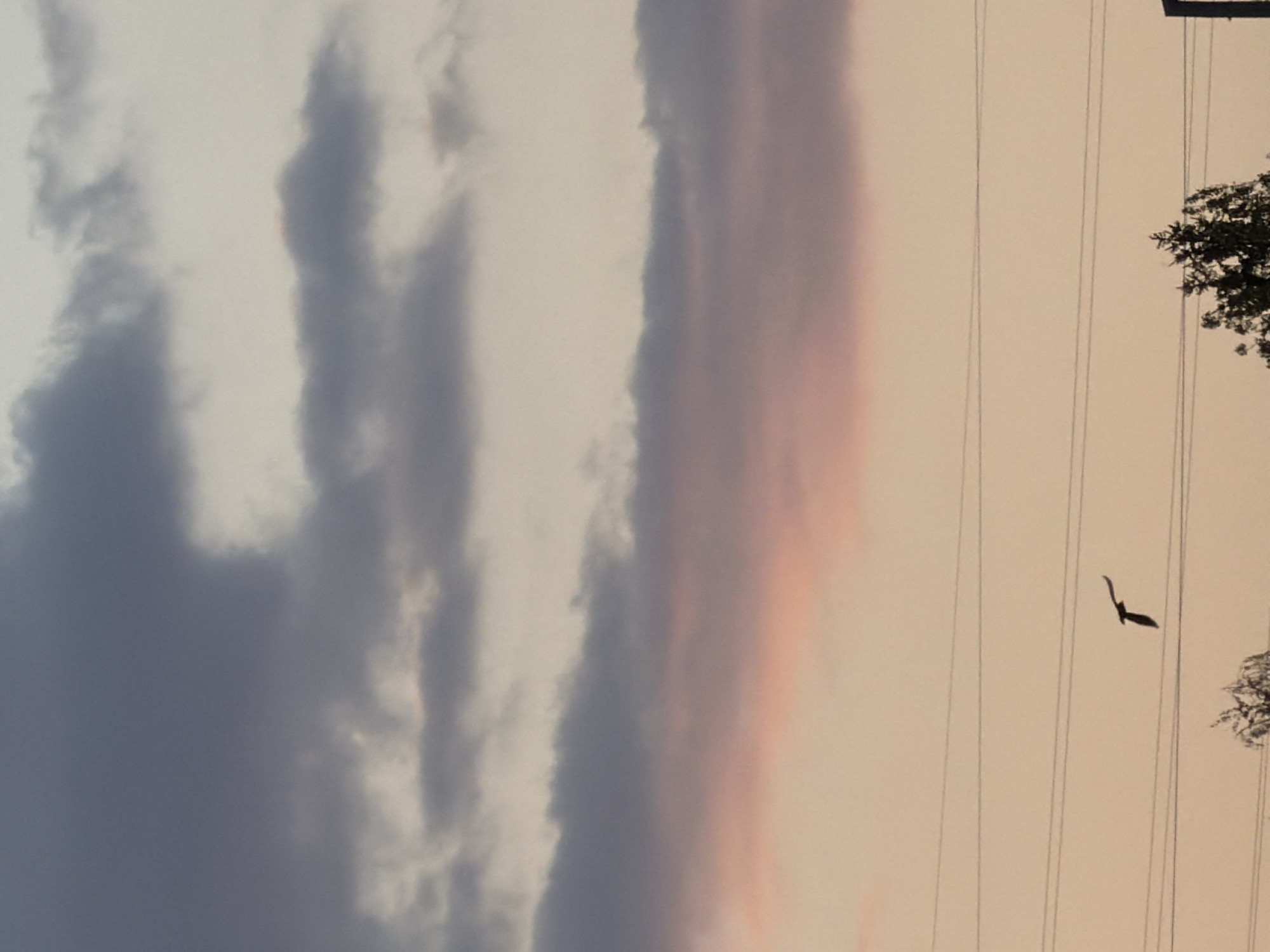 Dramatic sunset illuminates skies over Esch-sur-Alzette, Luxembourg