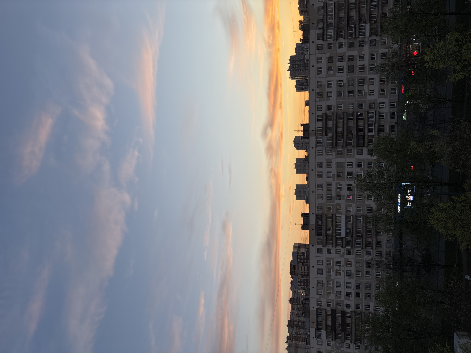 Murino resident dyes hair during sunset evening