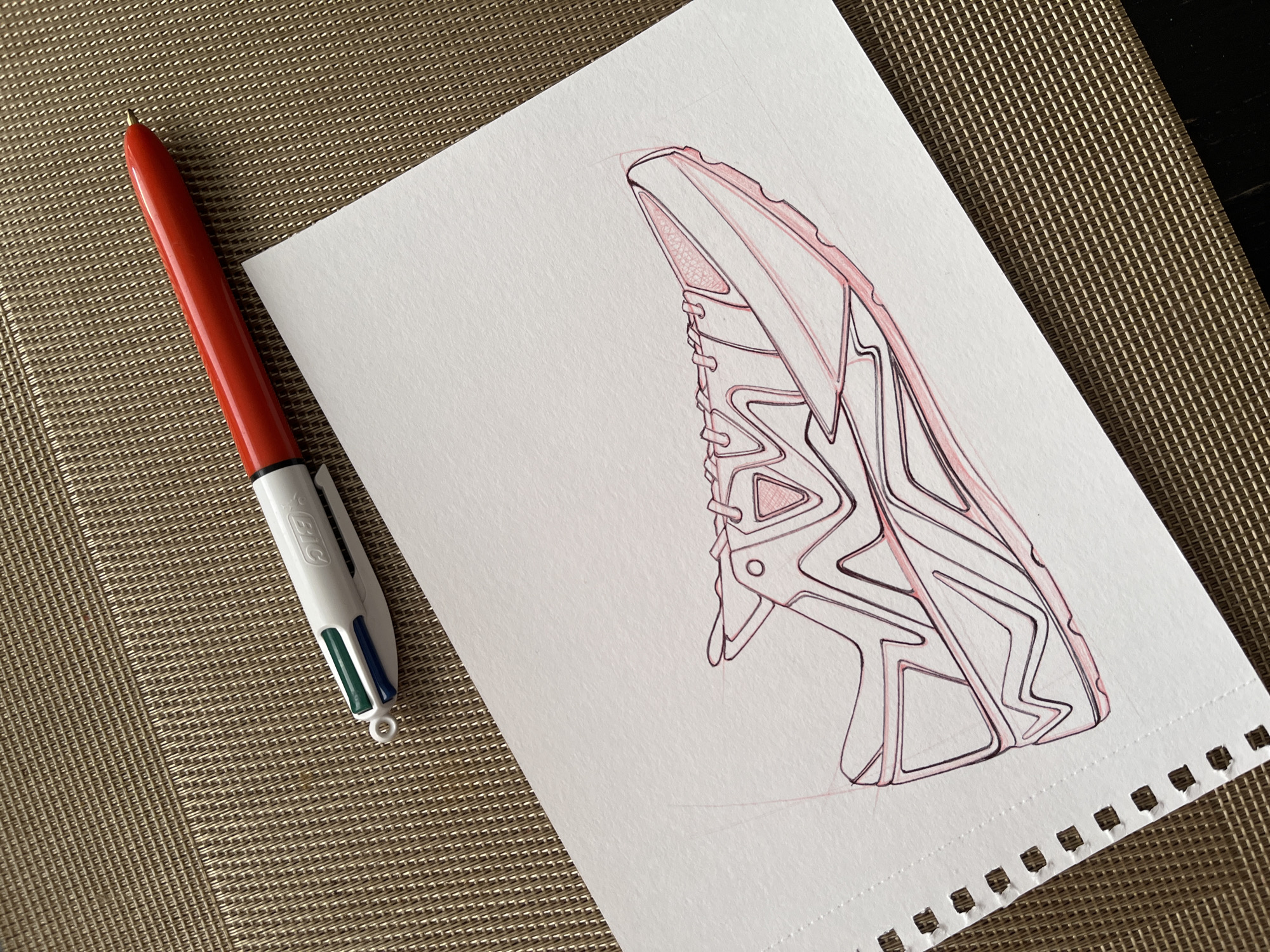 Morning glimpses: artistic sketching and peaceful dog nap