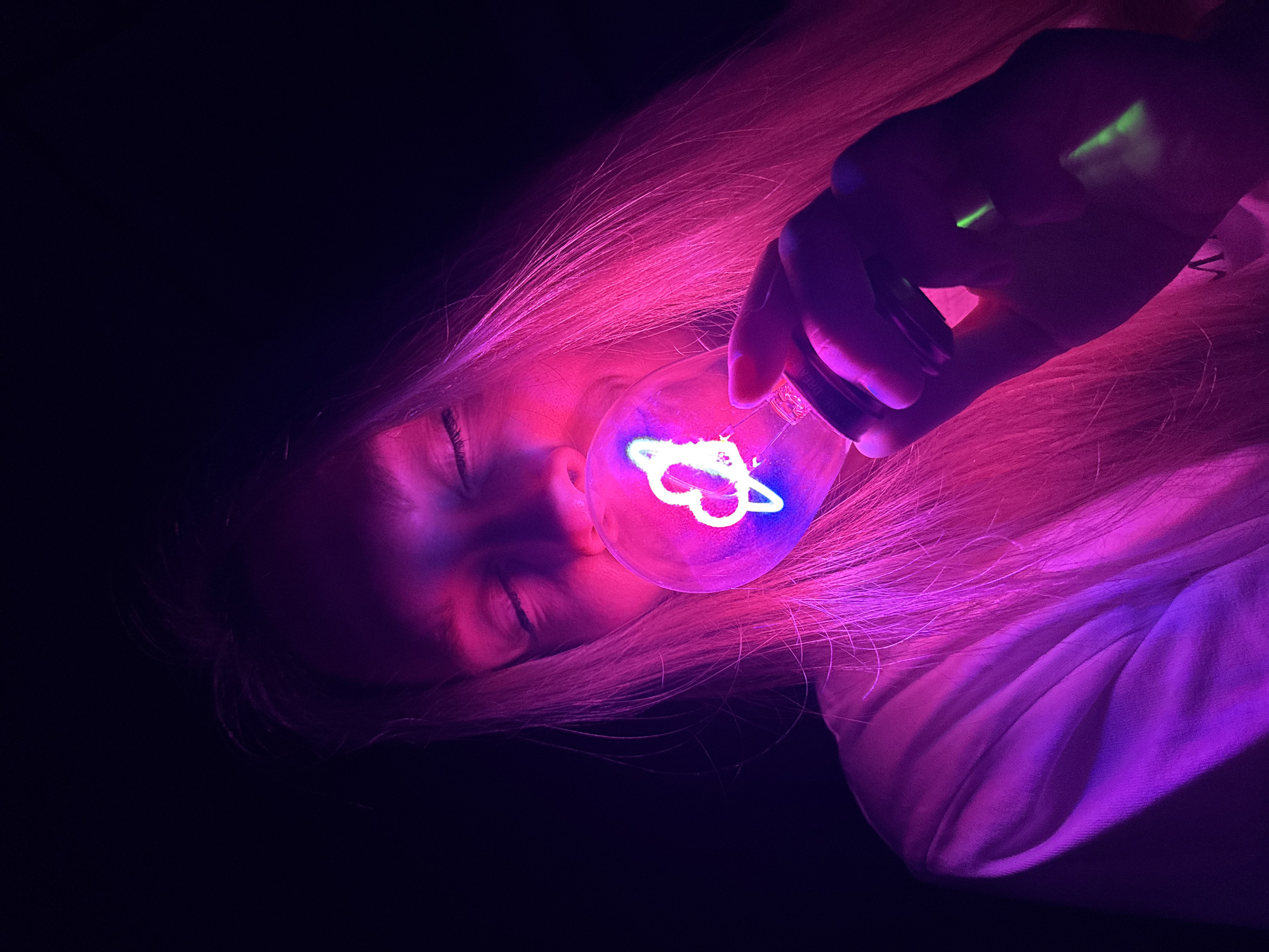 Glowing light play in Budva's nighttime scene