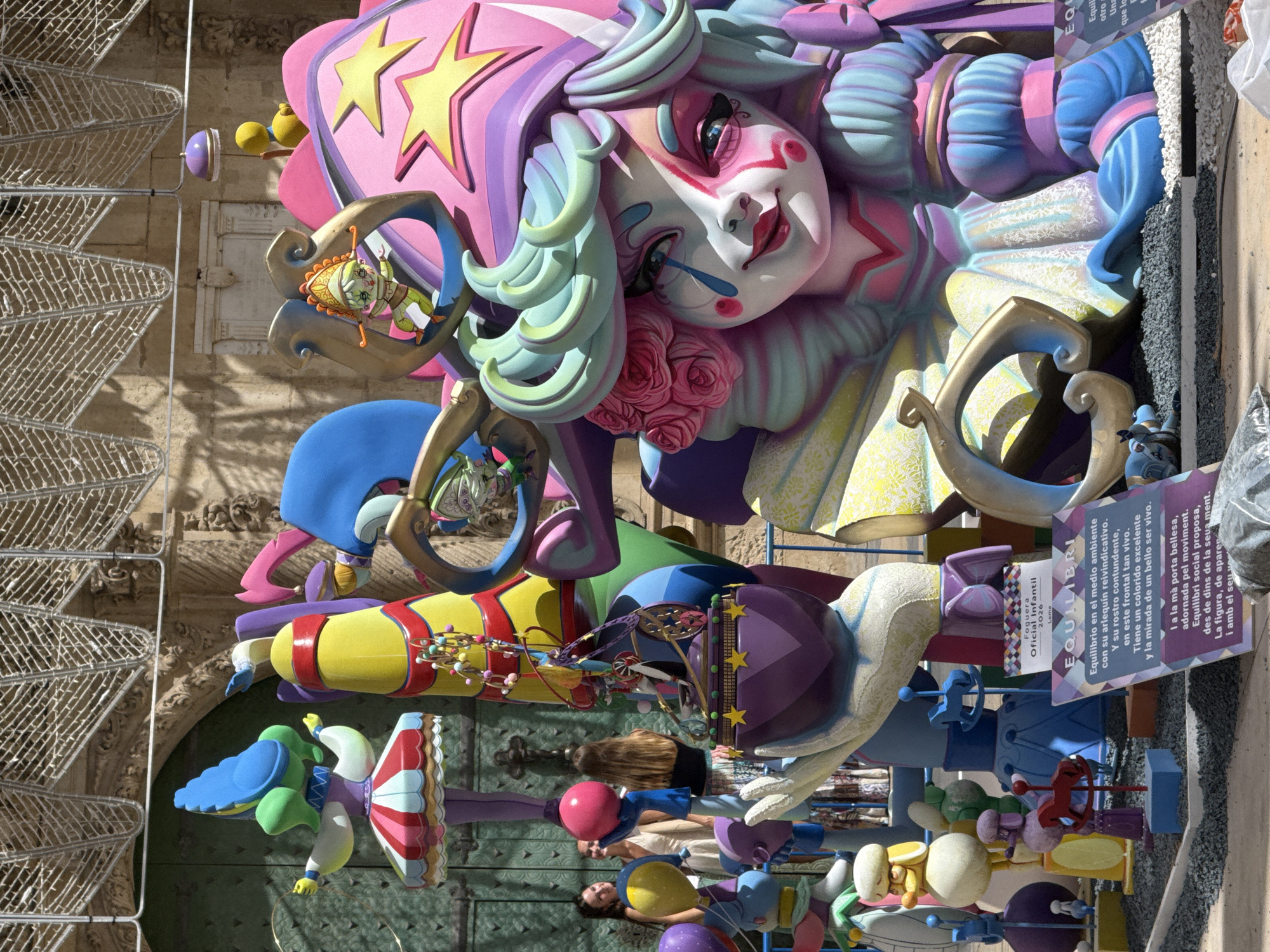 Giant festival sculptures and fallas fill the city streets