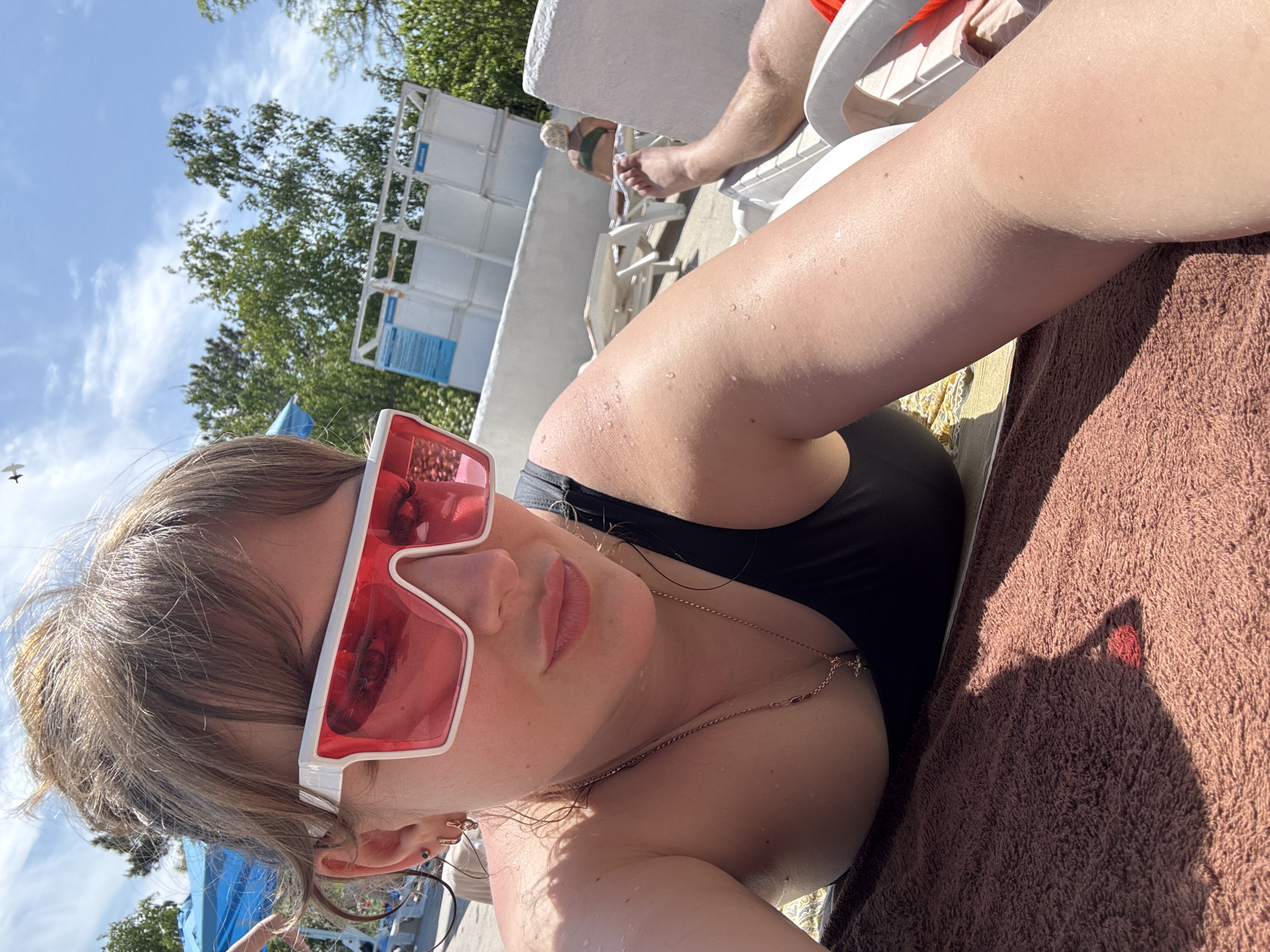 Morning pool activity recorded in Yevpatoriya, Ukraine