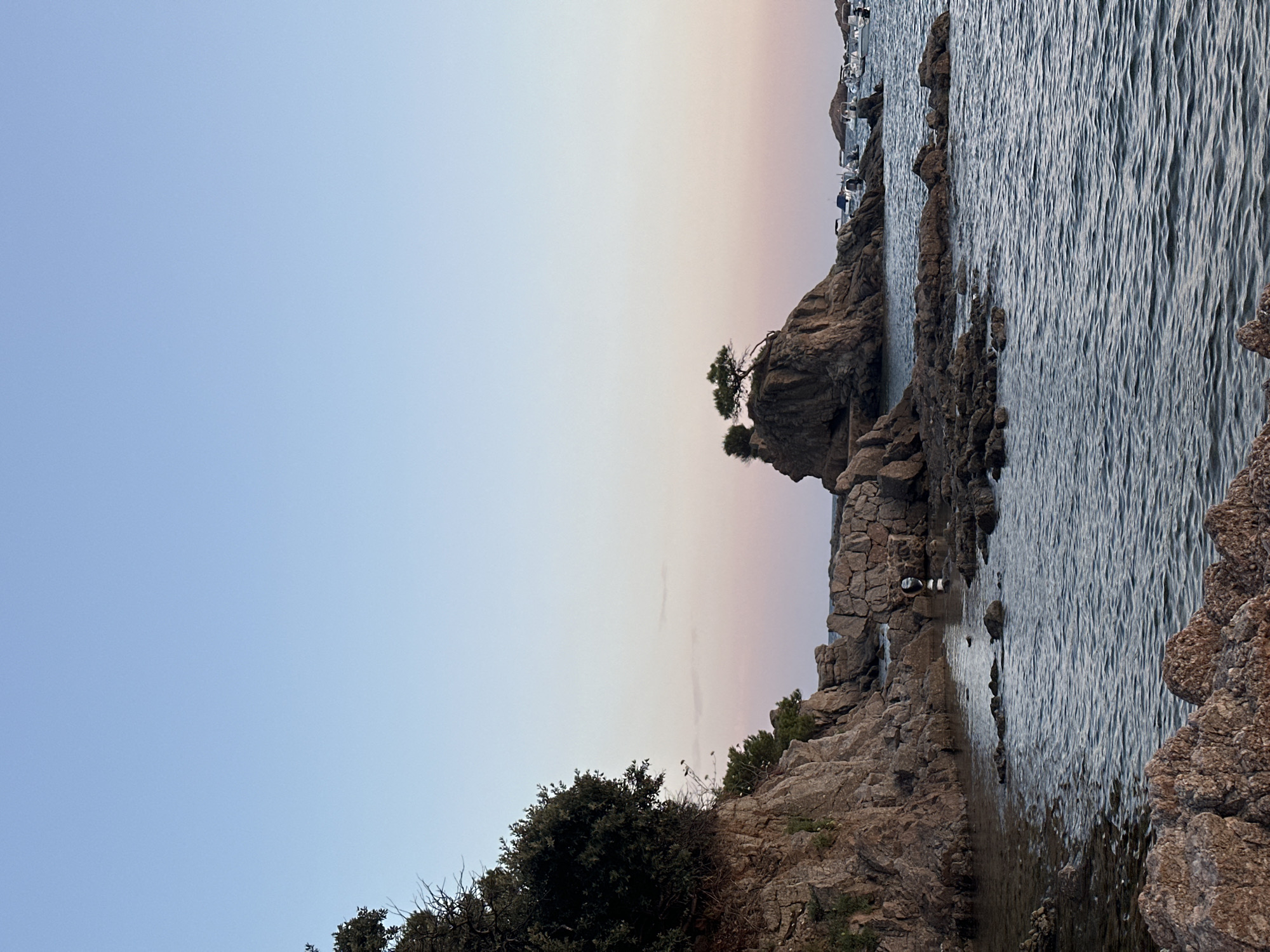 Costa Brava sunset across Sant Feliu and Platja d'Aro