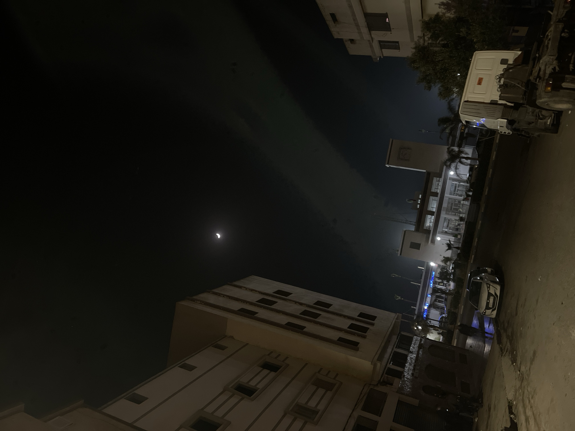 Quiet night street scene captured in Safi, Morocco