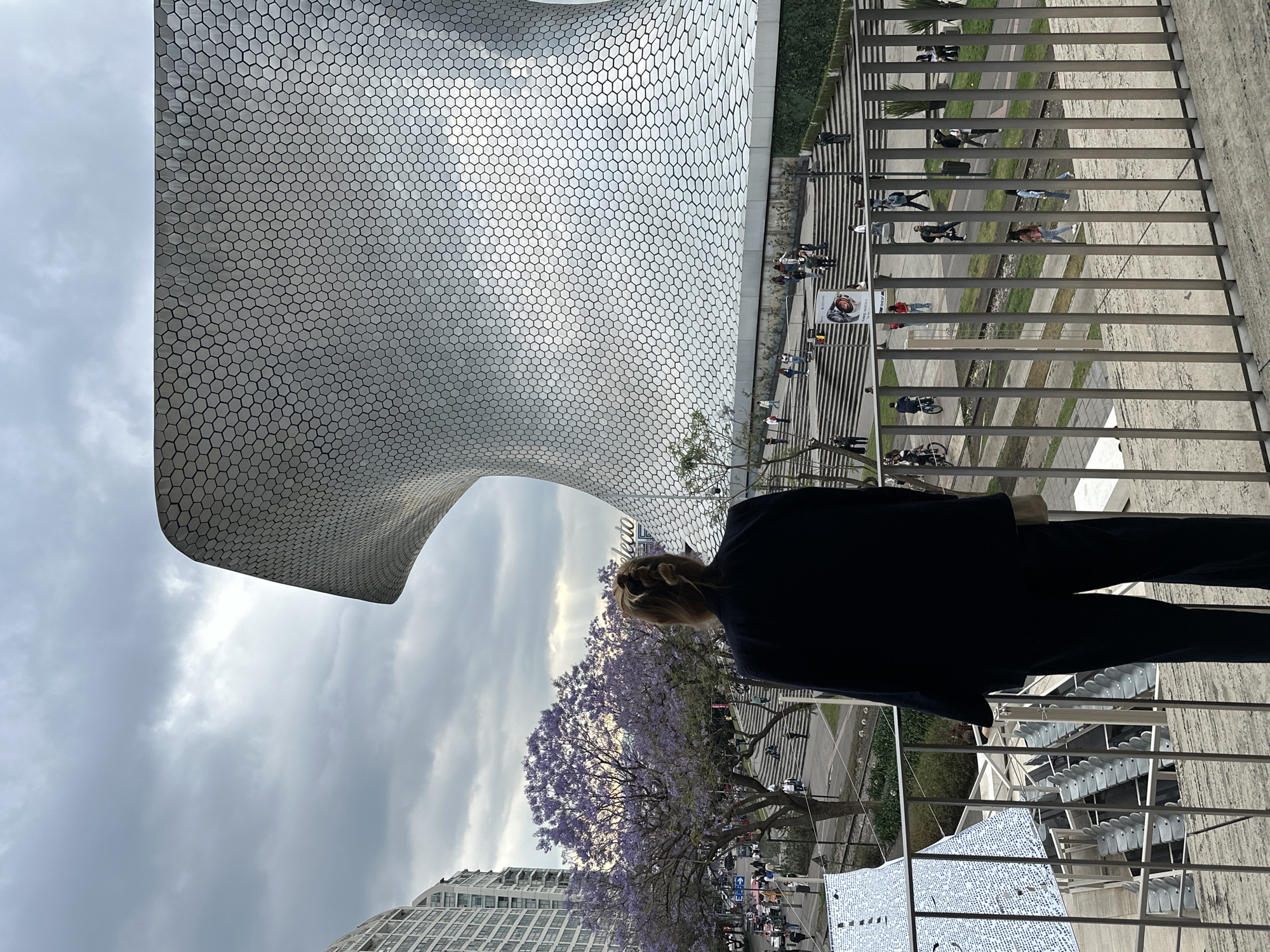 Museo Soumaya photographed in Mexico City evening