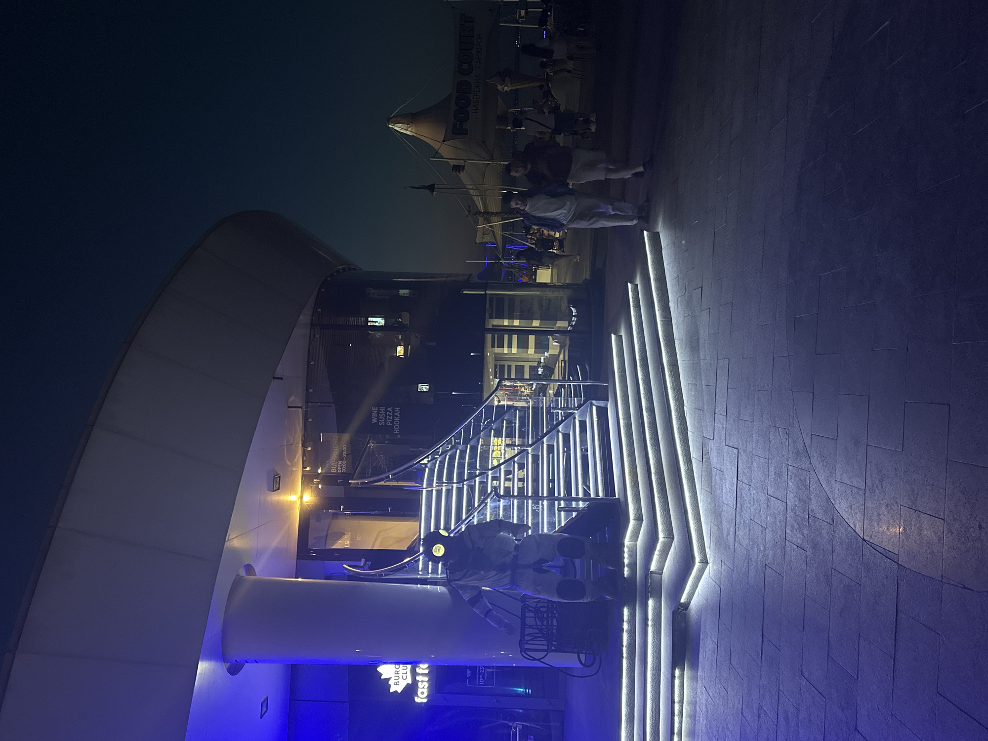 Odesa waterfront comes alive on a July evening