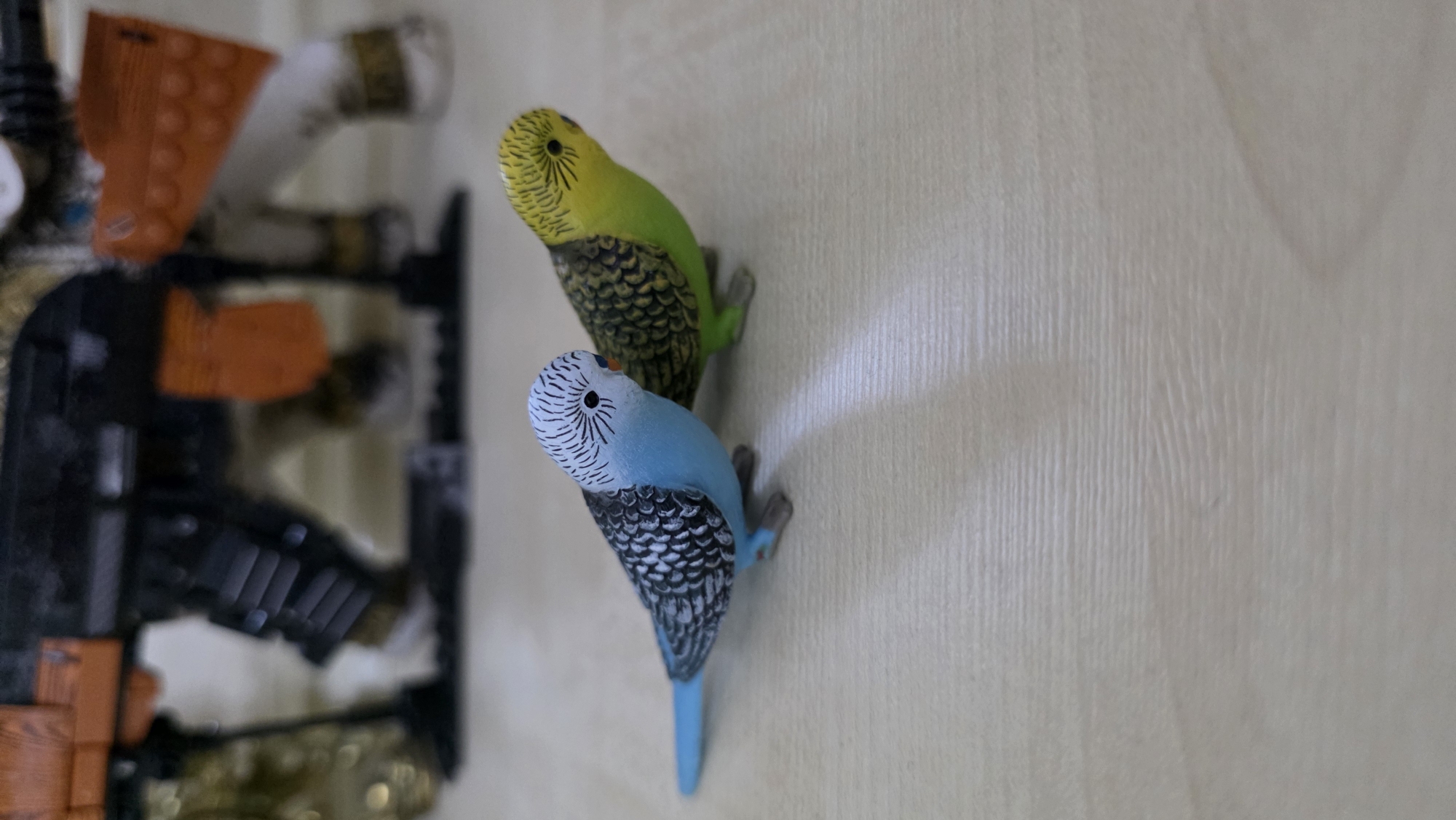 Street scenes and decorative budgie figurines in Batumi, Georgia