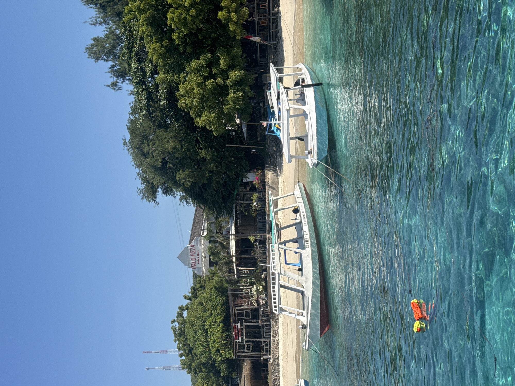 Ferry GOLDEN QUEEN crosses Indonesian waters on a clear day