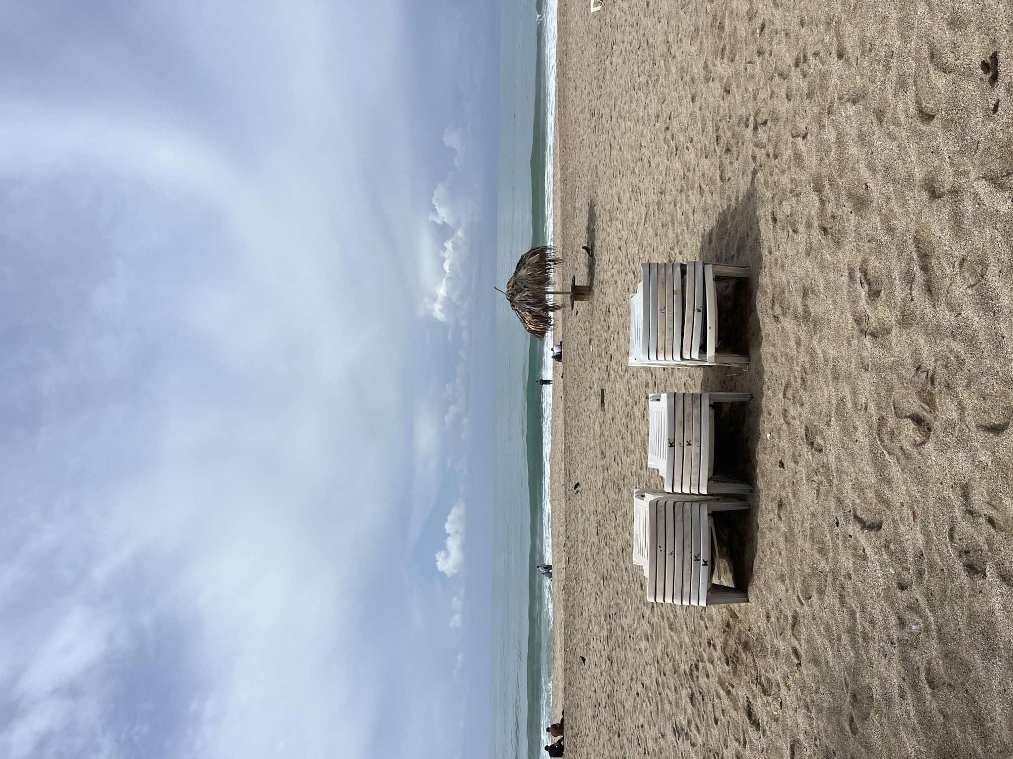 Early morning beach scenes captured in Alanya, Turkey