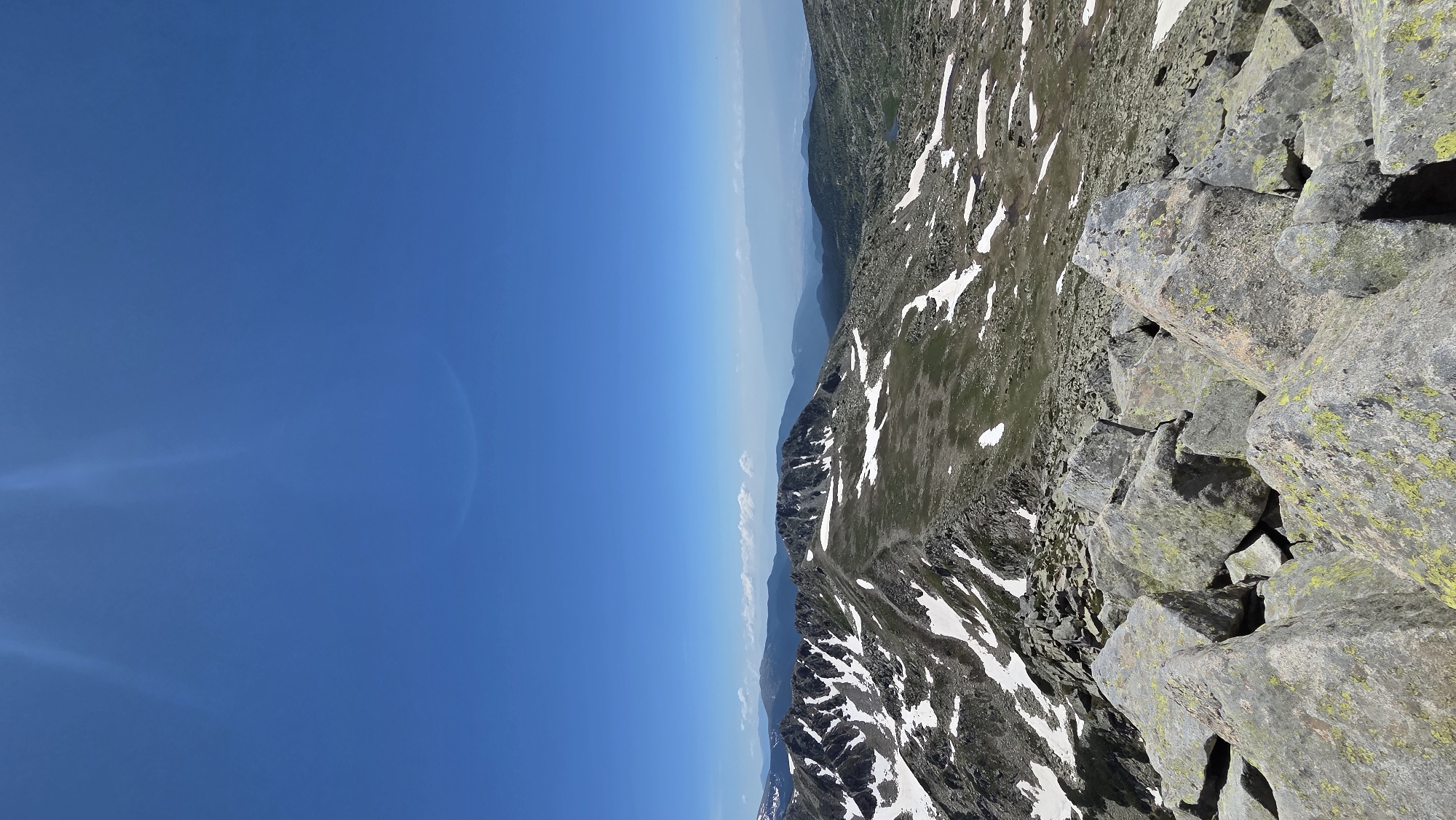 High on the Pirin ridgeline above Bansko on a clear summer morning