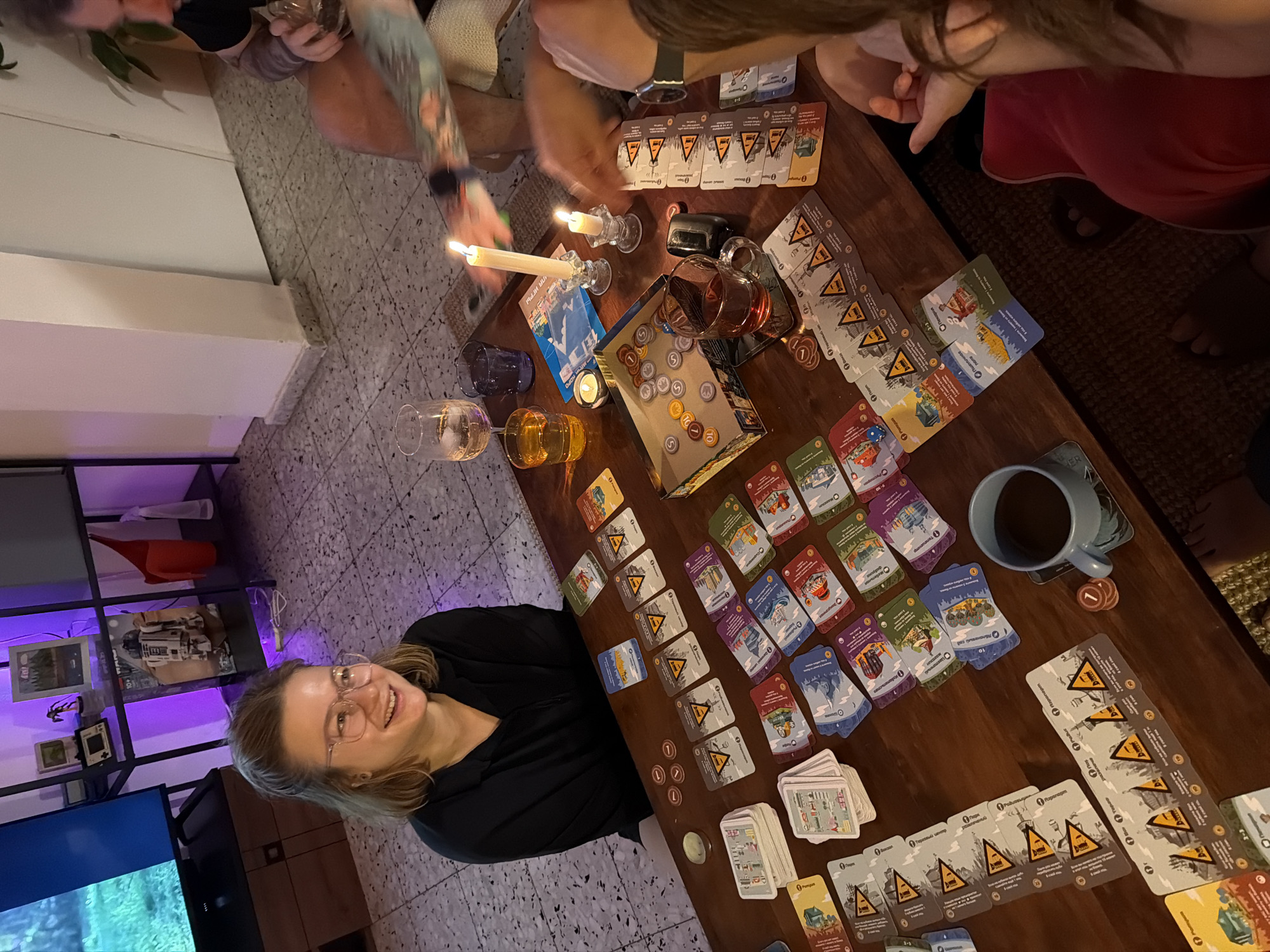 Friends gather for board game session in Ramat Gan