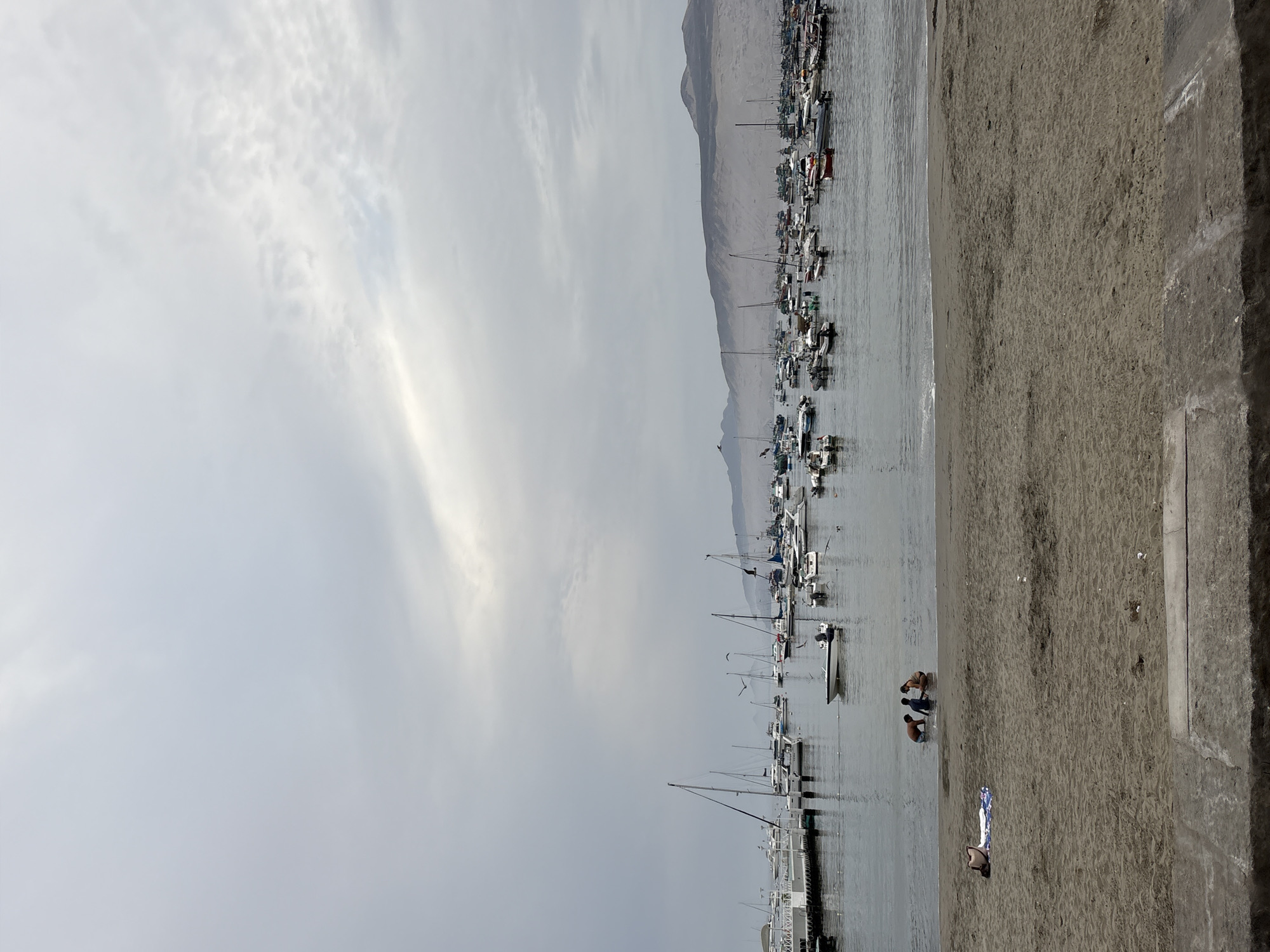 Evening scenes from Ancón Peru harbor and electoral training