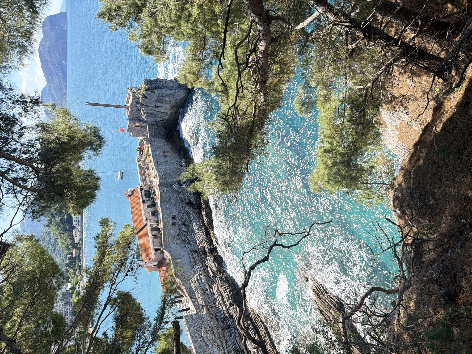 Morning scenes captured in Petrovac centar, Montenegro