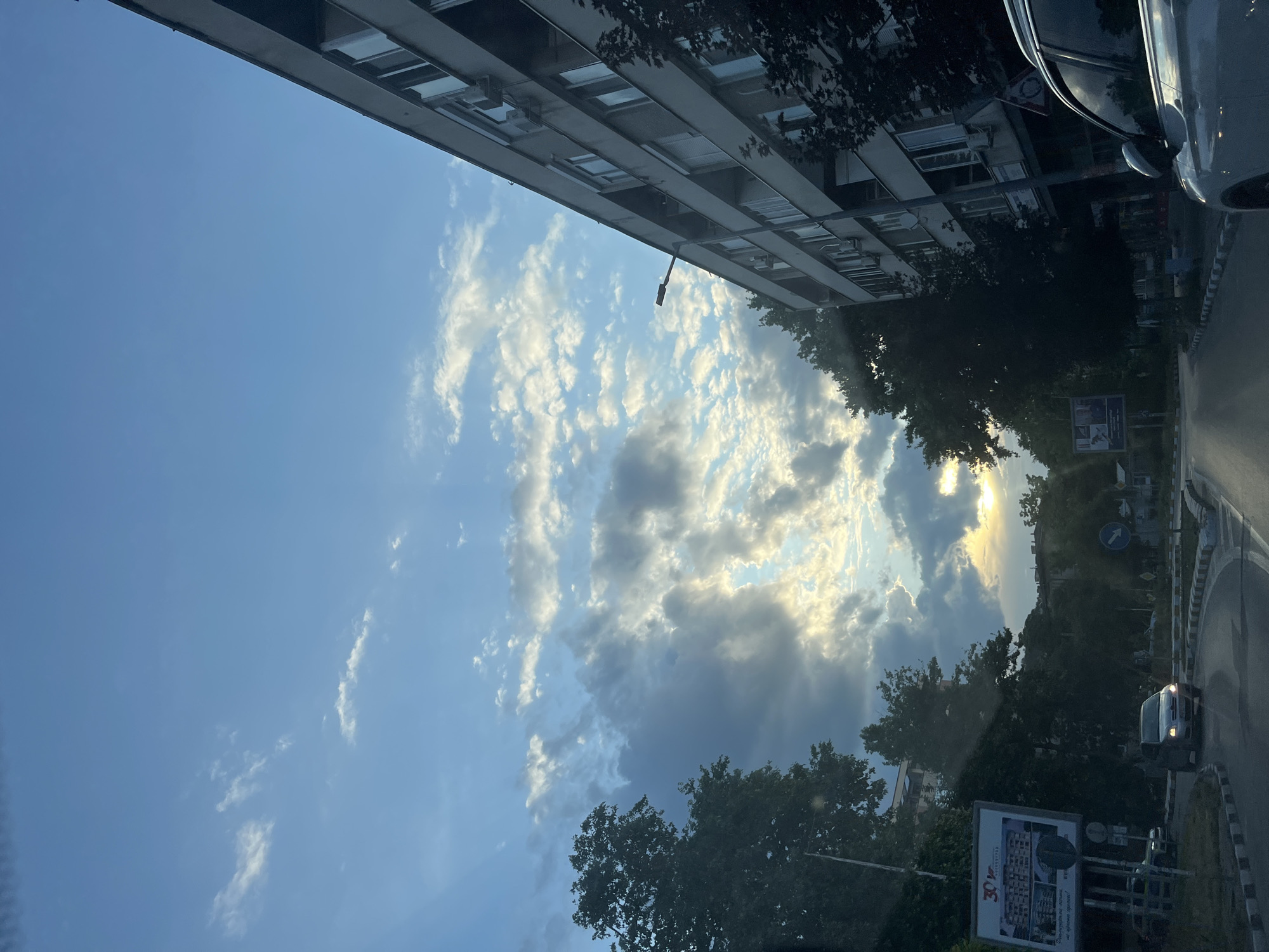 Dynamic sky conditions observed over Asenovgrad streets