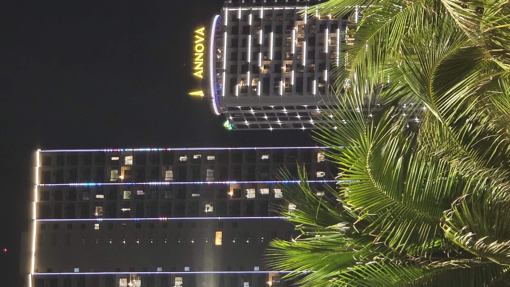 Nighttime urban scenes captured across Nha Trang, Vietnam