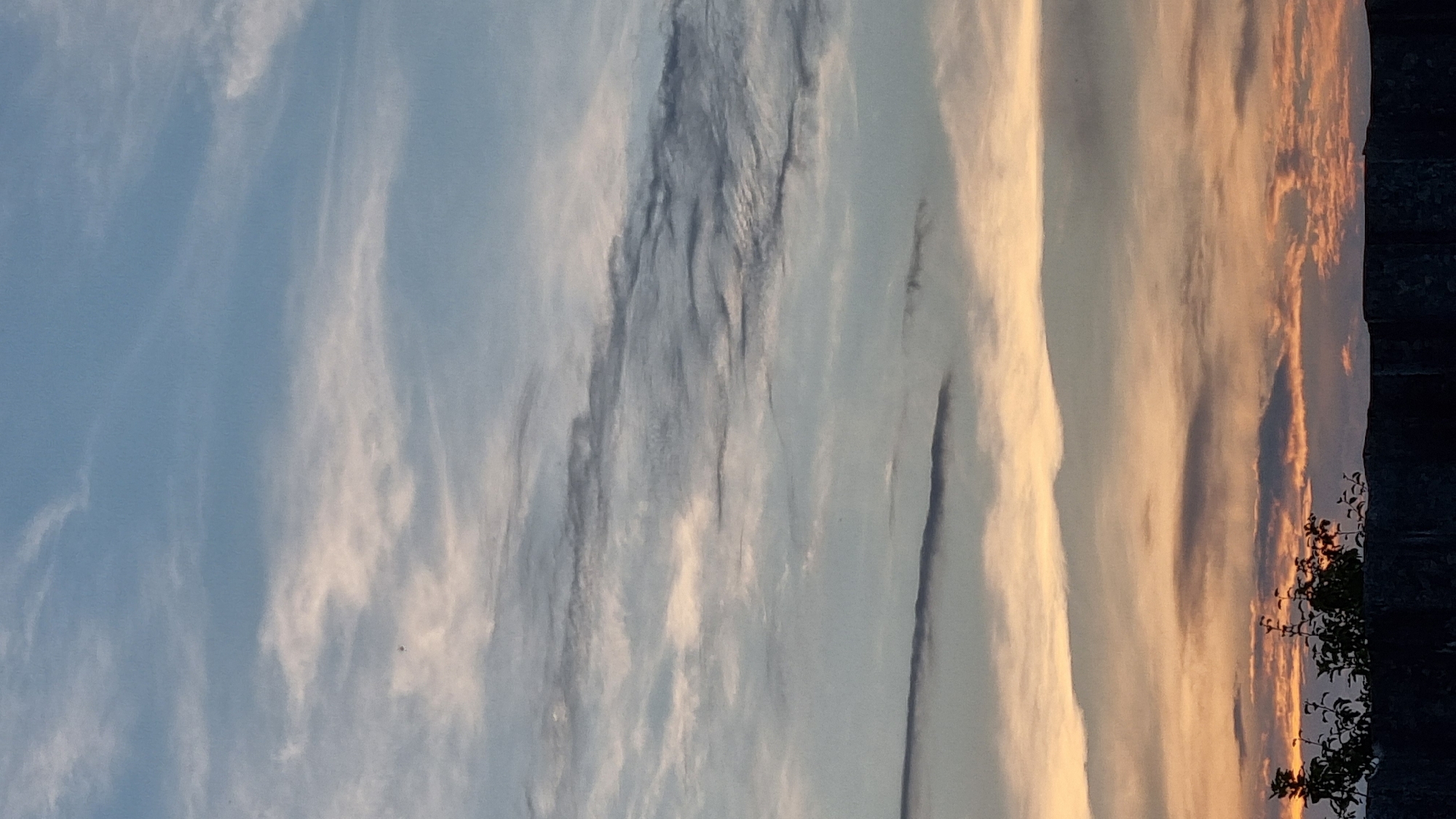 Slow summer evening in Vysokoe, skies and small details