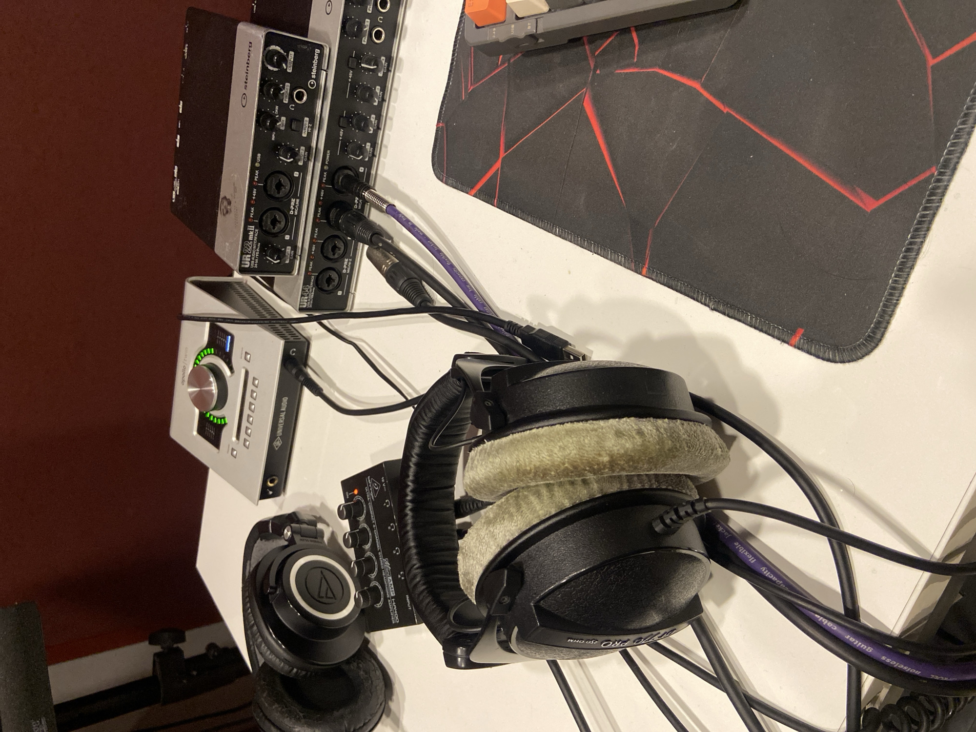 Home recording studio documented in Kazan, Russia