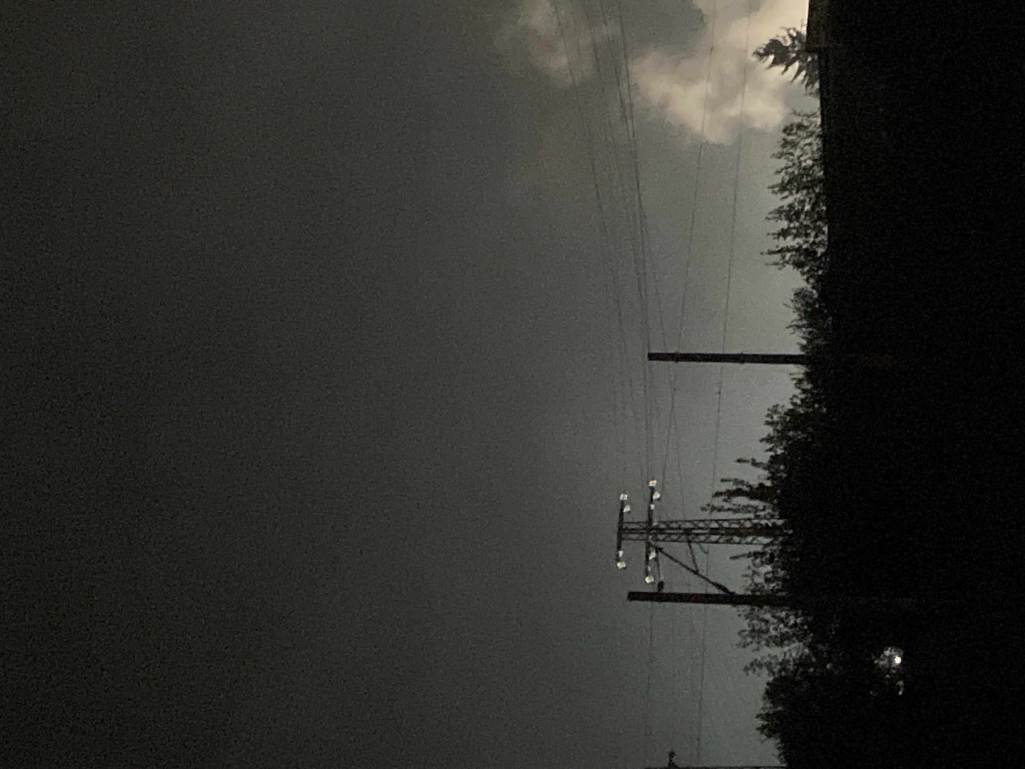 Evening power grid observed under overcast skies in Razgrad