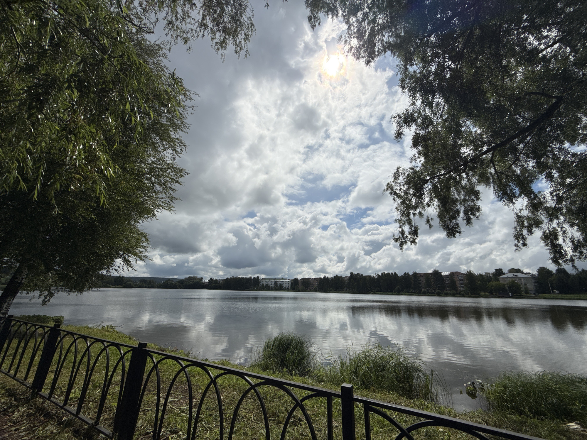 Calm morning along the Lysva River, Russia