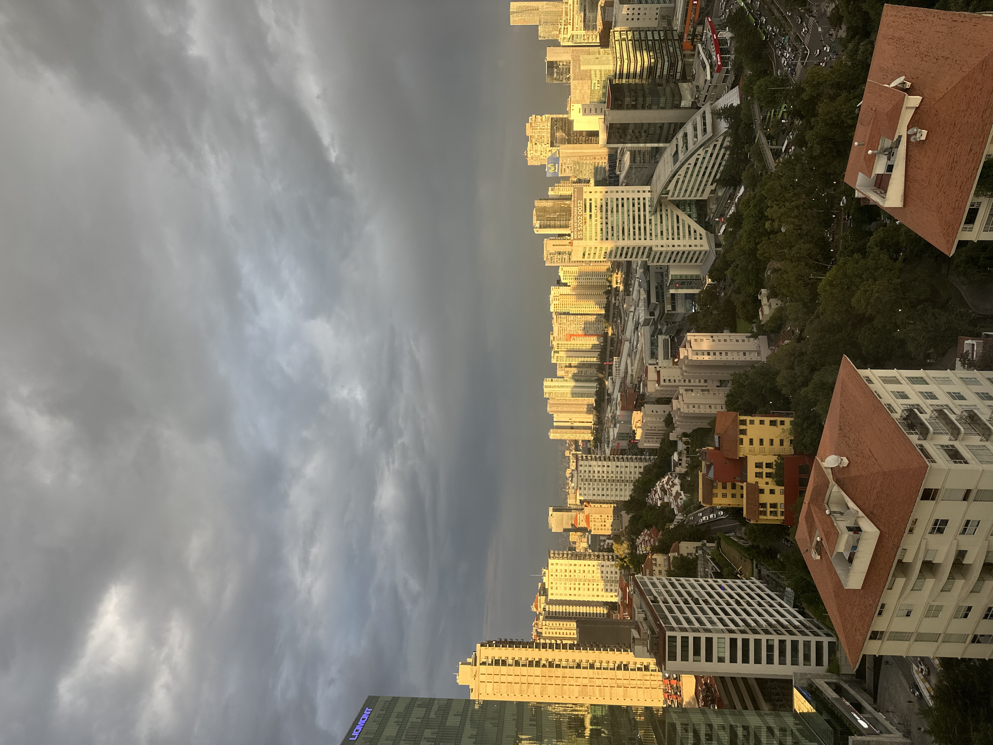 Dramatic weather divide captured over Mexico City skyline