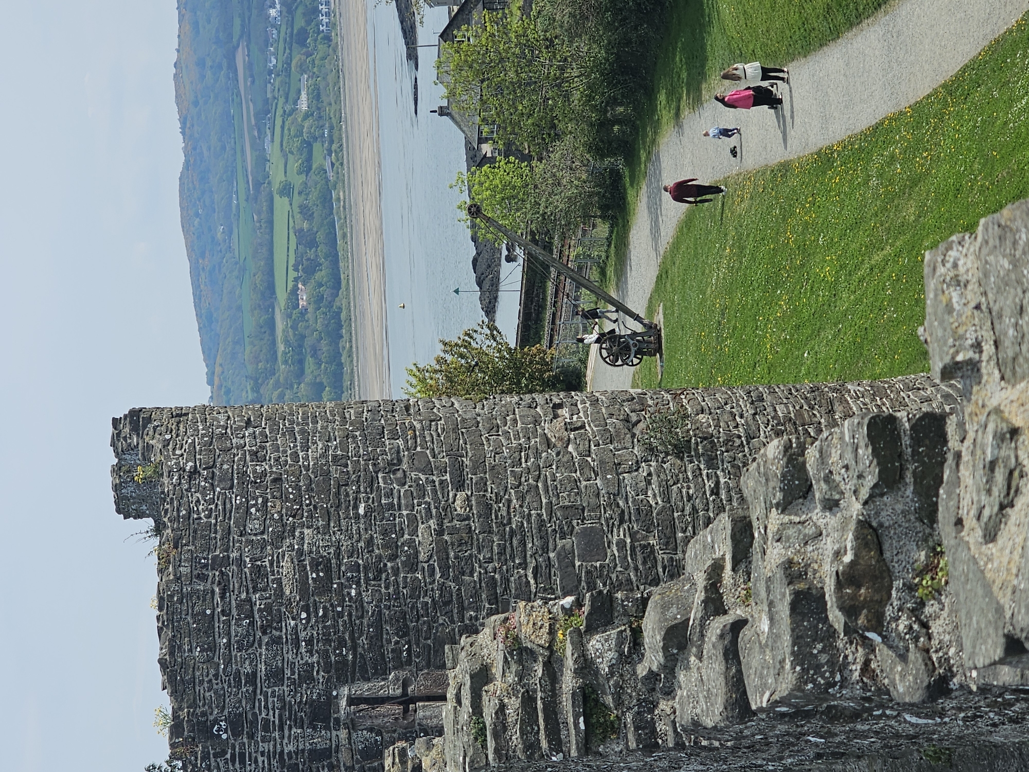 Tourist documents Conwy Castle visit and local shops