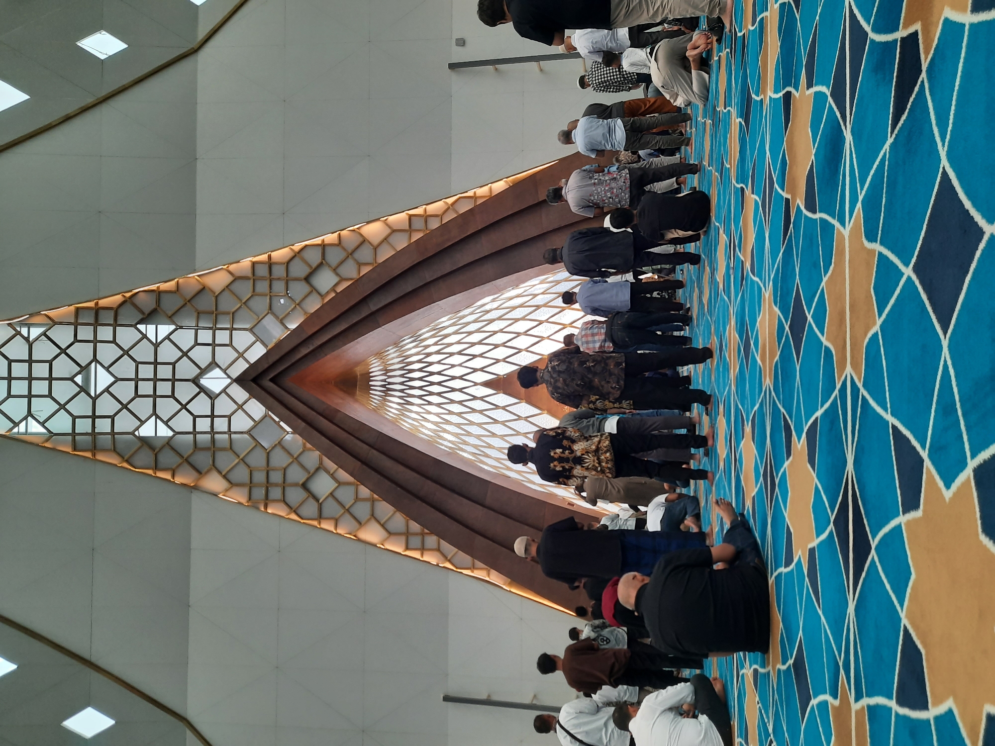 Morning prayers and mosque architecture in central Bandung