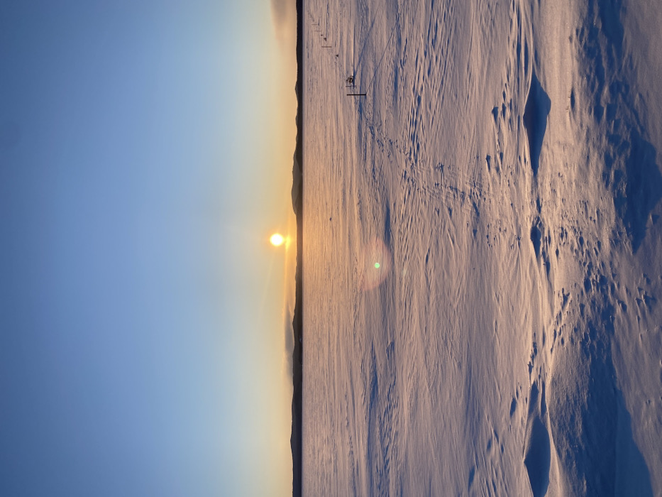 Winter morning scenes captured near Ust-Ilimsk Reservoir, Russia
