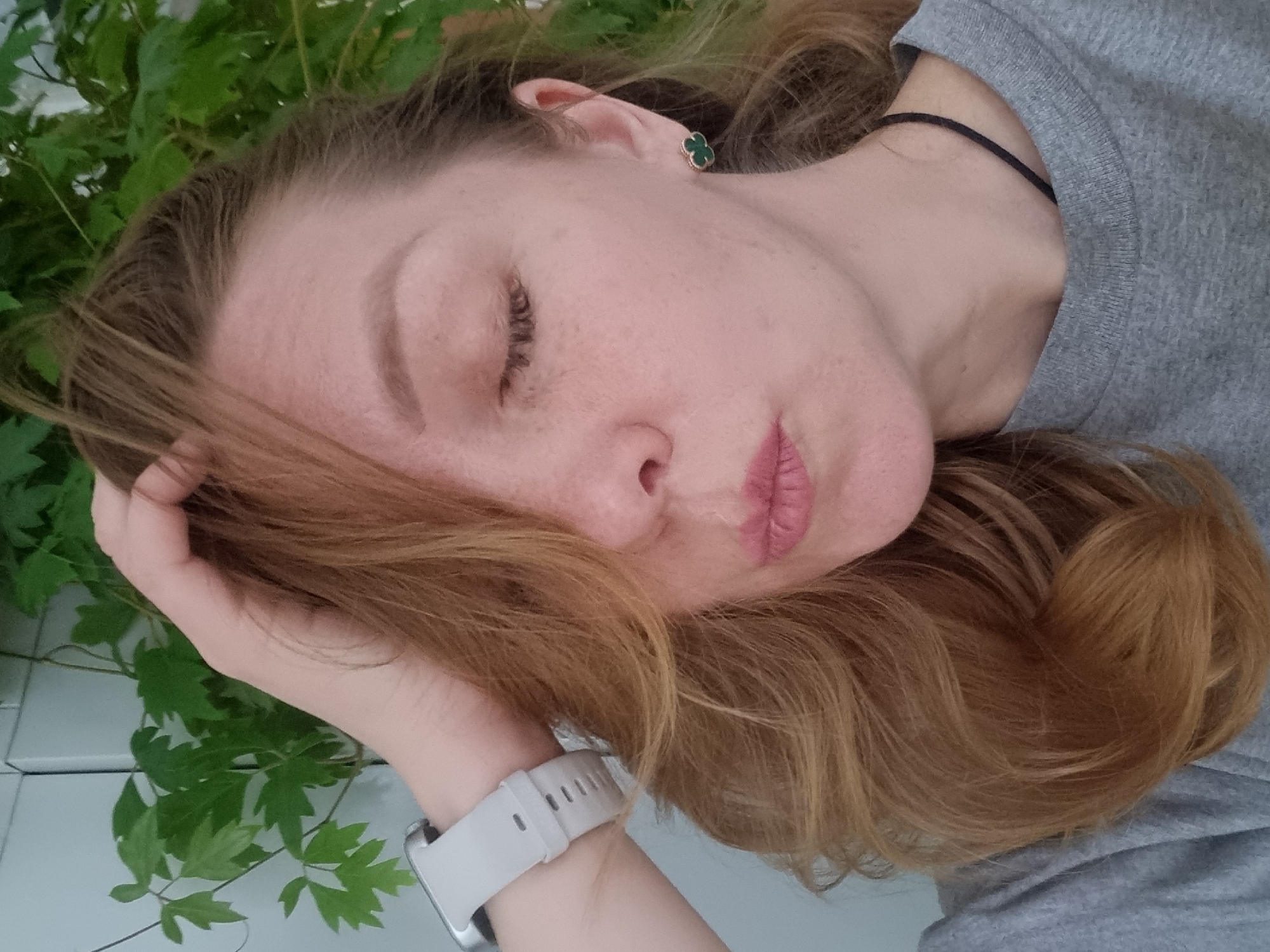 Woman observed resting in Kemul, Russia