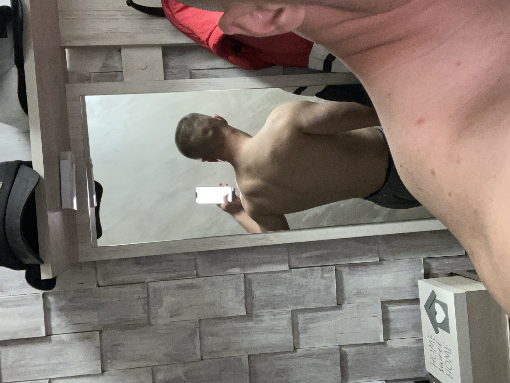 Man takes mirror selfie at home in Asenovgrad