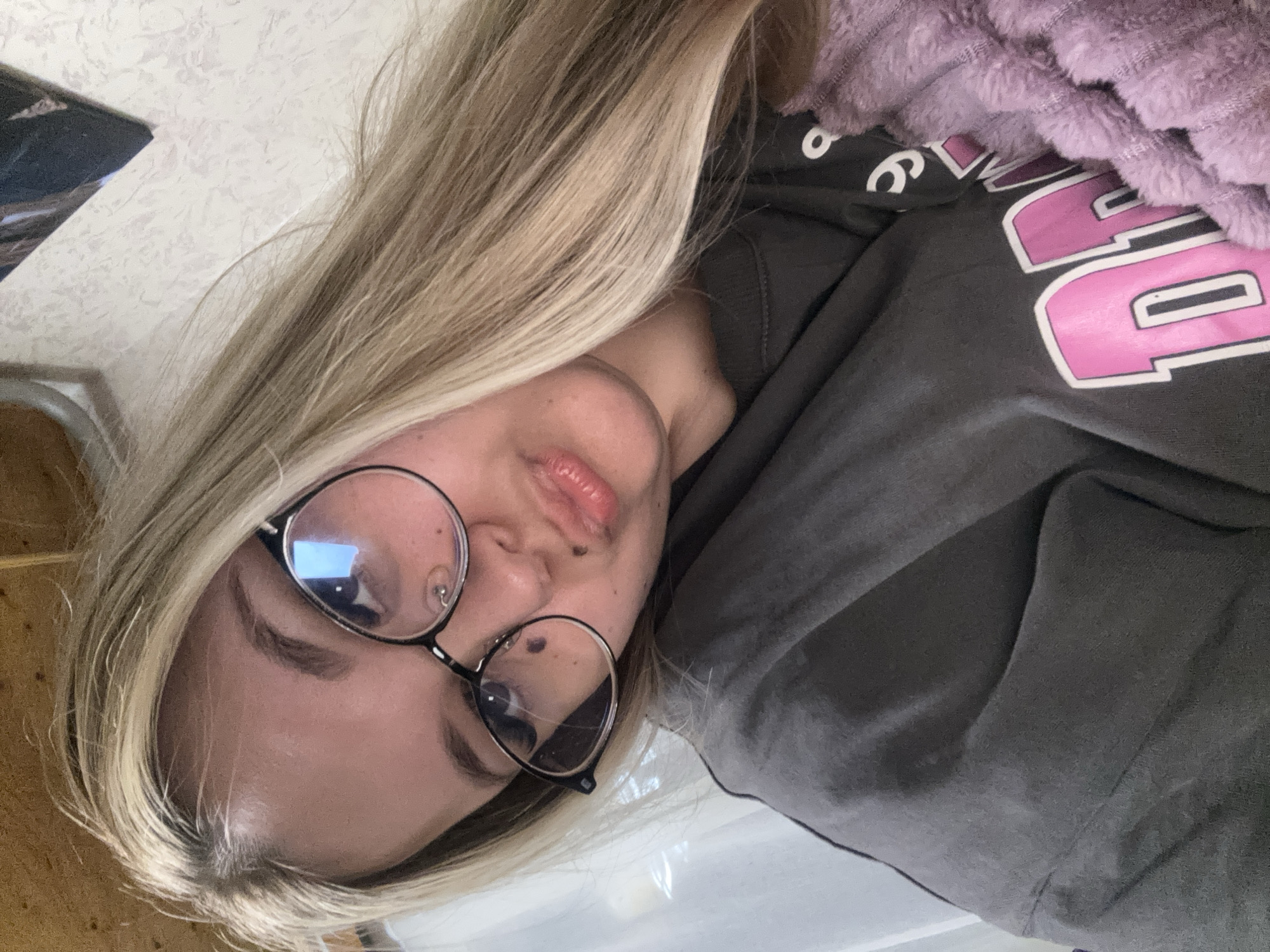 Woman takes indoor selfies in Большой Букор, Russia