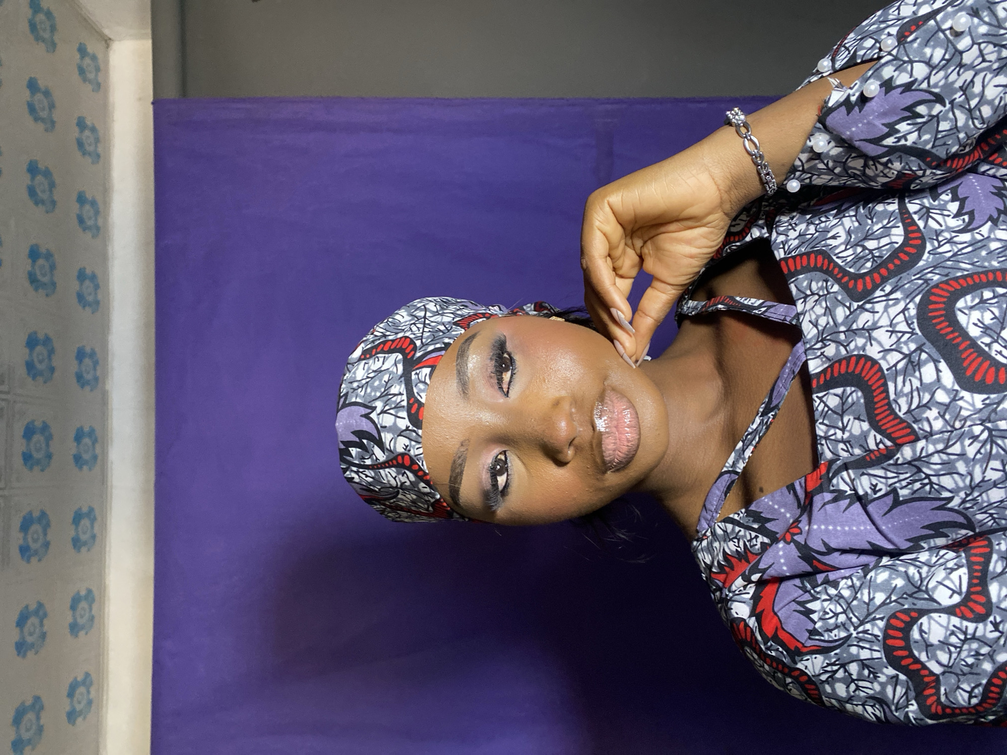 Photo shoot documented in Gura Top, Nigeria studio