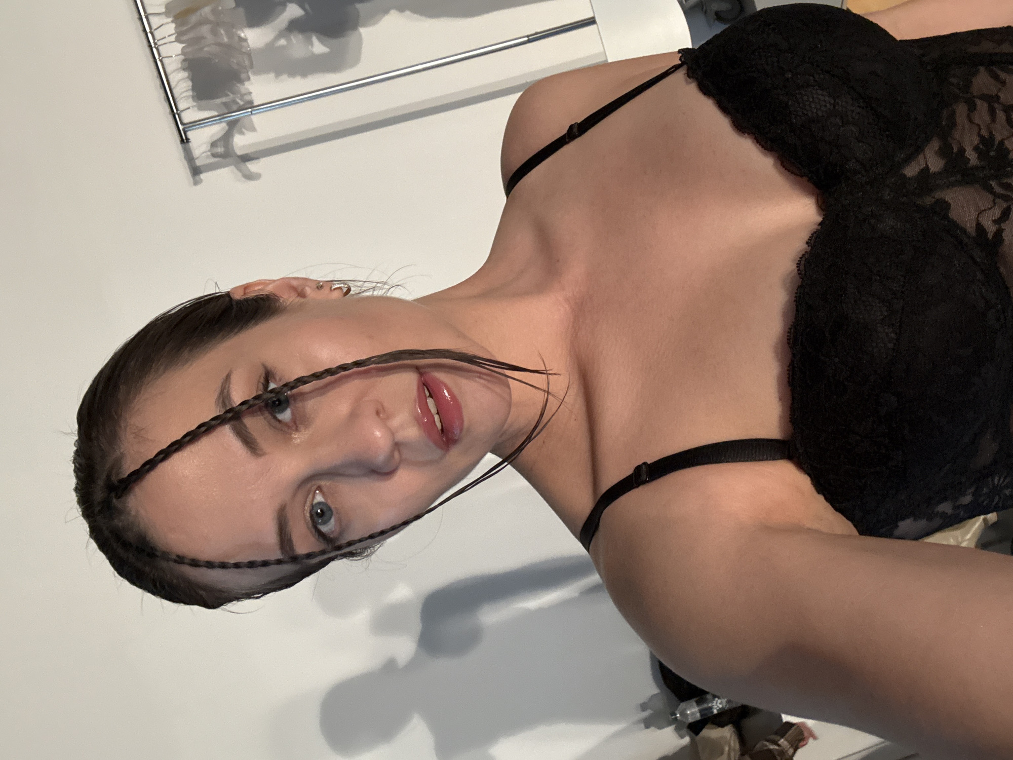 Woman photographed in lingerie during studio session in Izhevsk