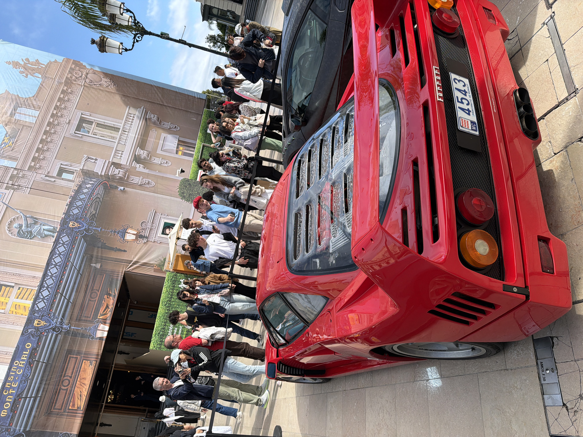 Luxury supercars draw crowds outside Monte Carlo Casino