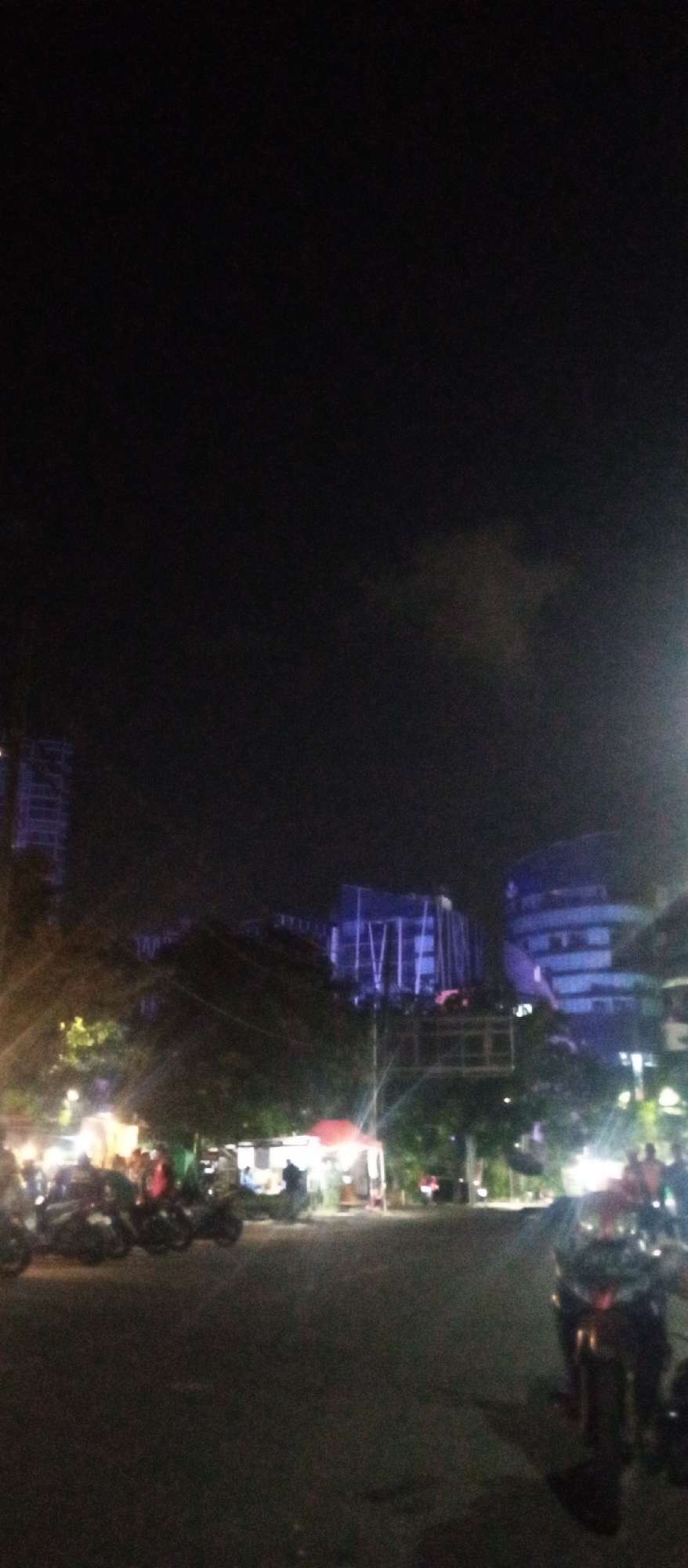 Surabaya streets at night, near Tunjungan Plaza