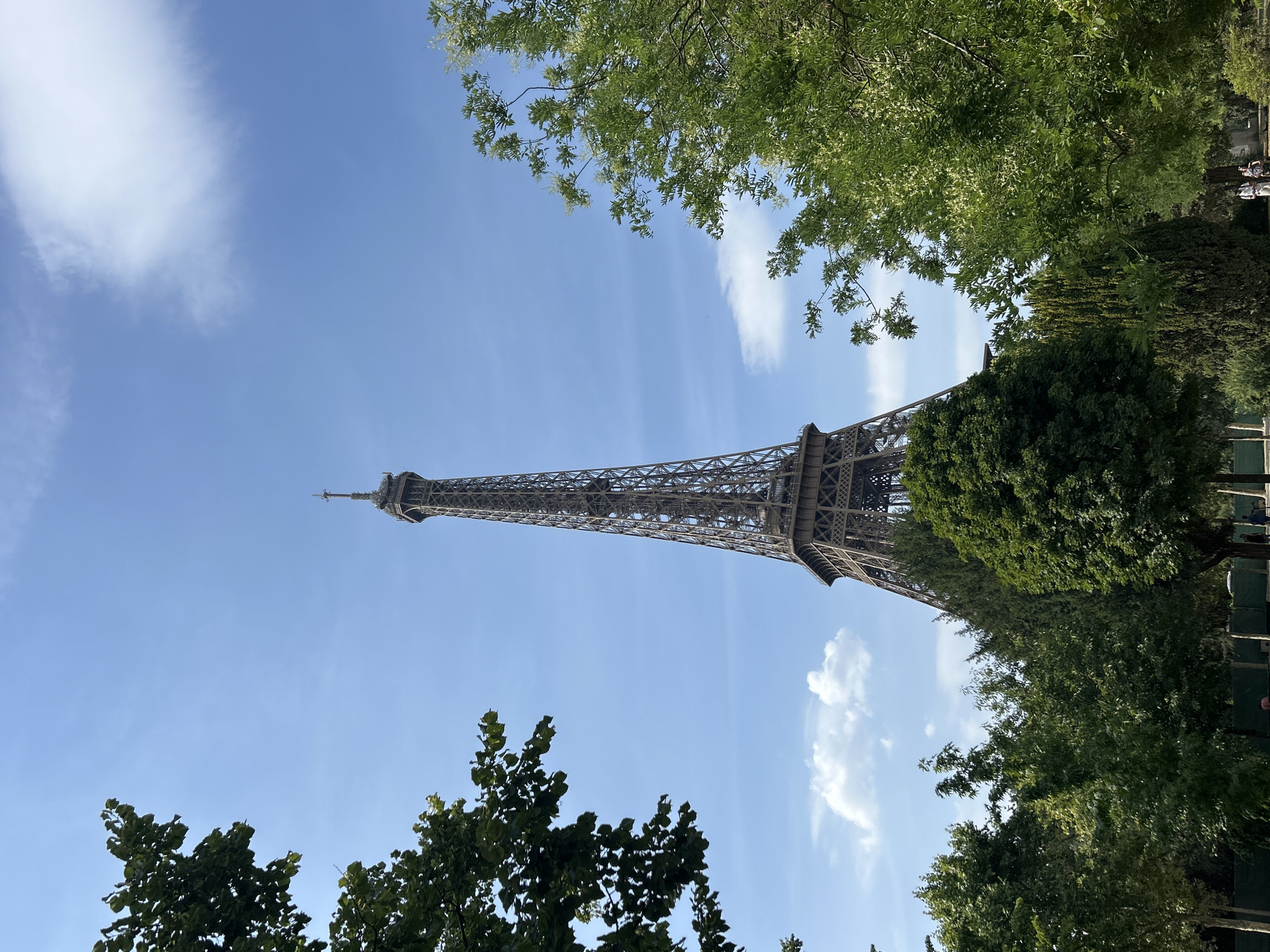Eiffel Tower from every angle on Bastille Day