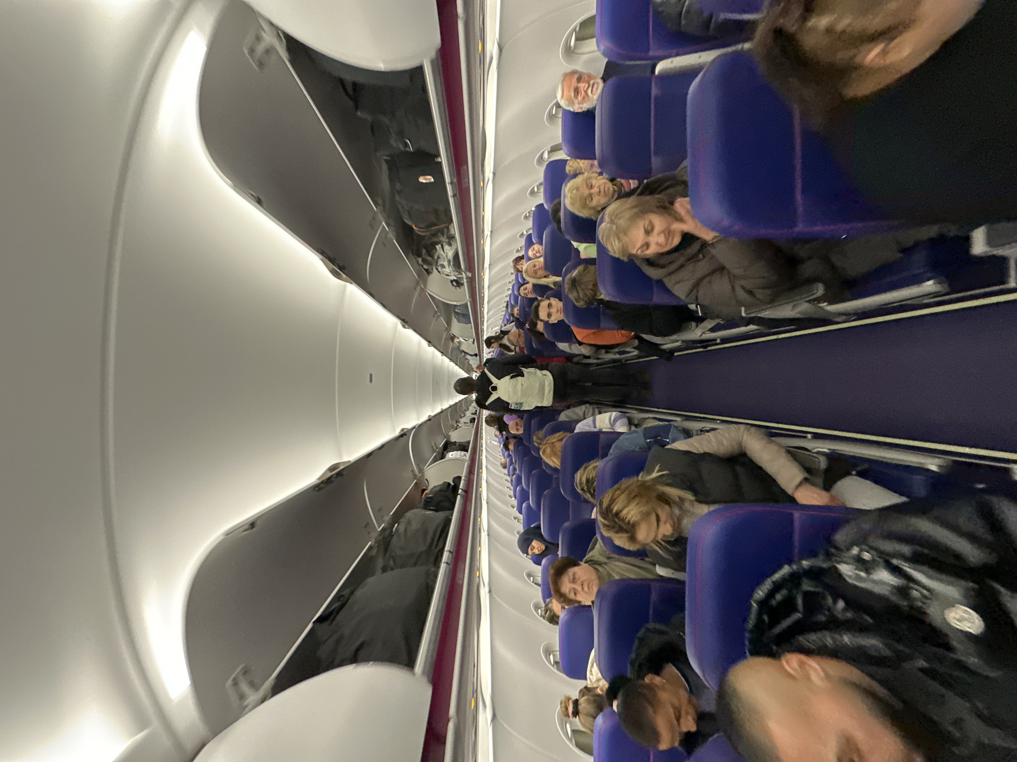 Commercial flight operations observed at Sofia airport early morning