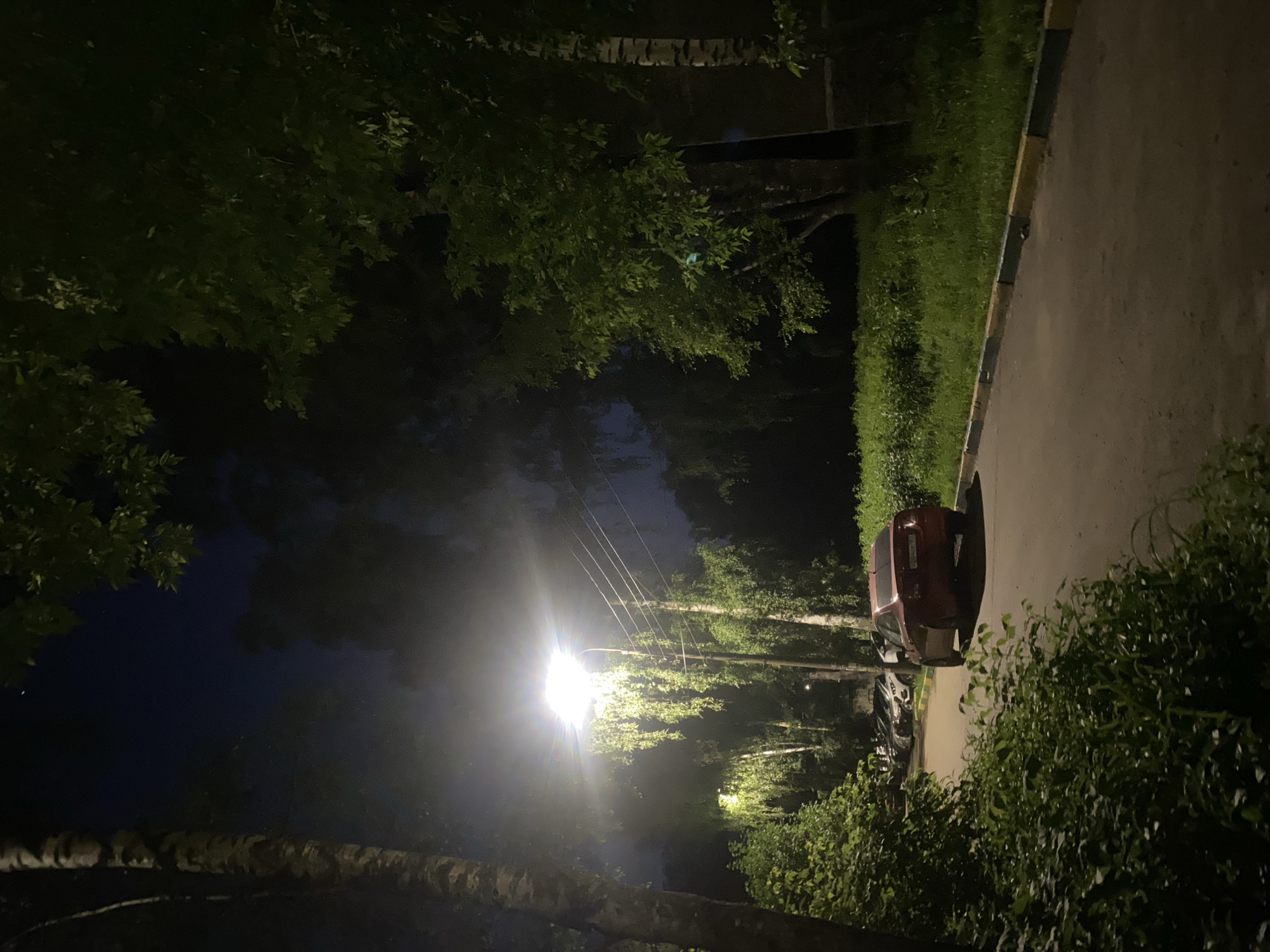 Nighttime documentation of residential Nizhny Novgorod streets and buildings