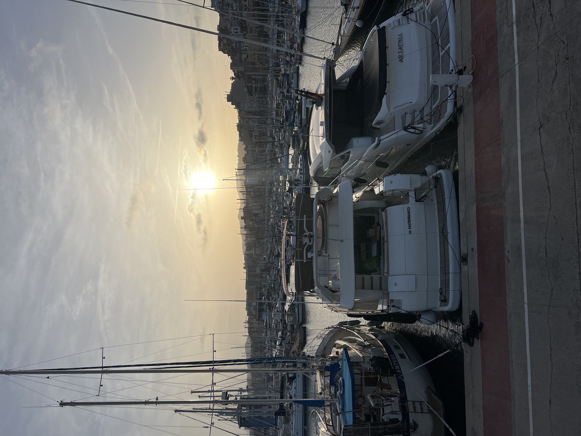 Sunset Marina Scenes Captured in El Masnou, Spain