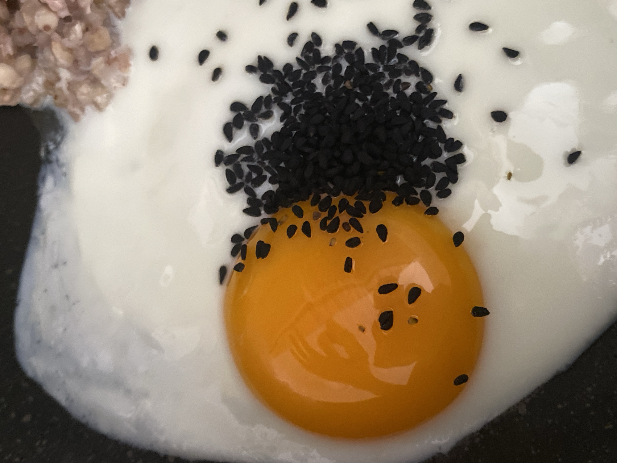 Turkish breakfast egg dish paired with a #SundayBest graphic
